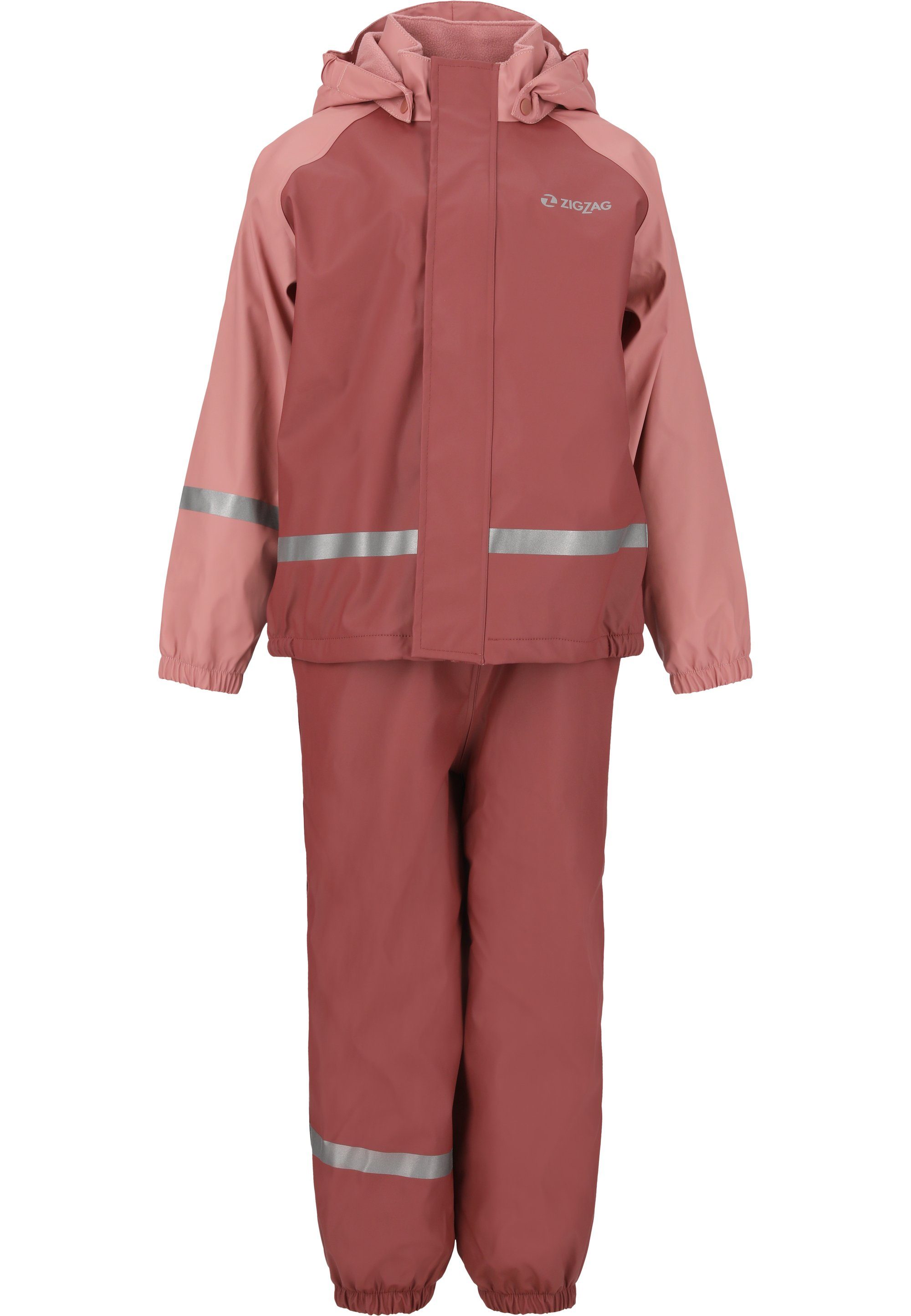 ZIGZAG Regenanzug Augus (2-tlg), mit wärmendem Fleece-Futter