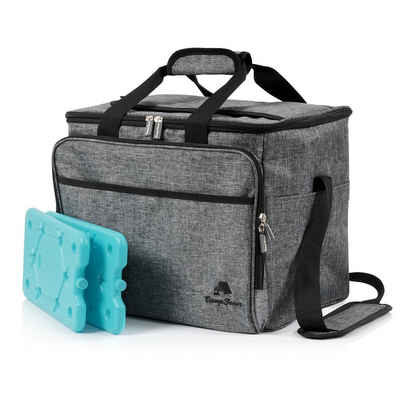 CampFeuer Freizeitrucksack »CampFeuer Kühltasche 30 Liter, grau-meliert, leicht und wasserdicht«