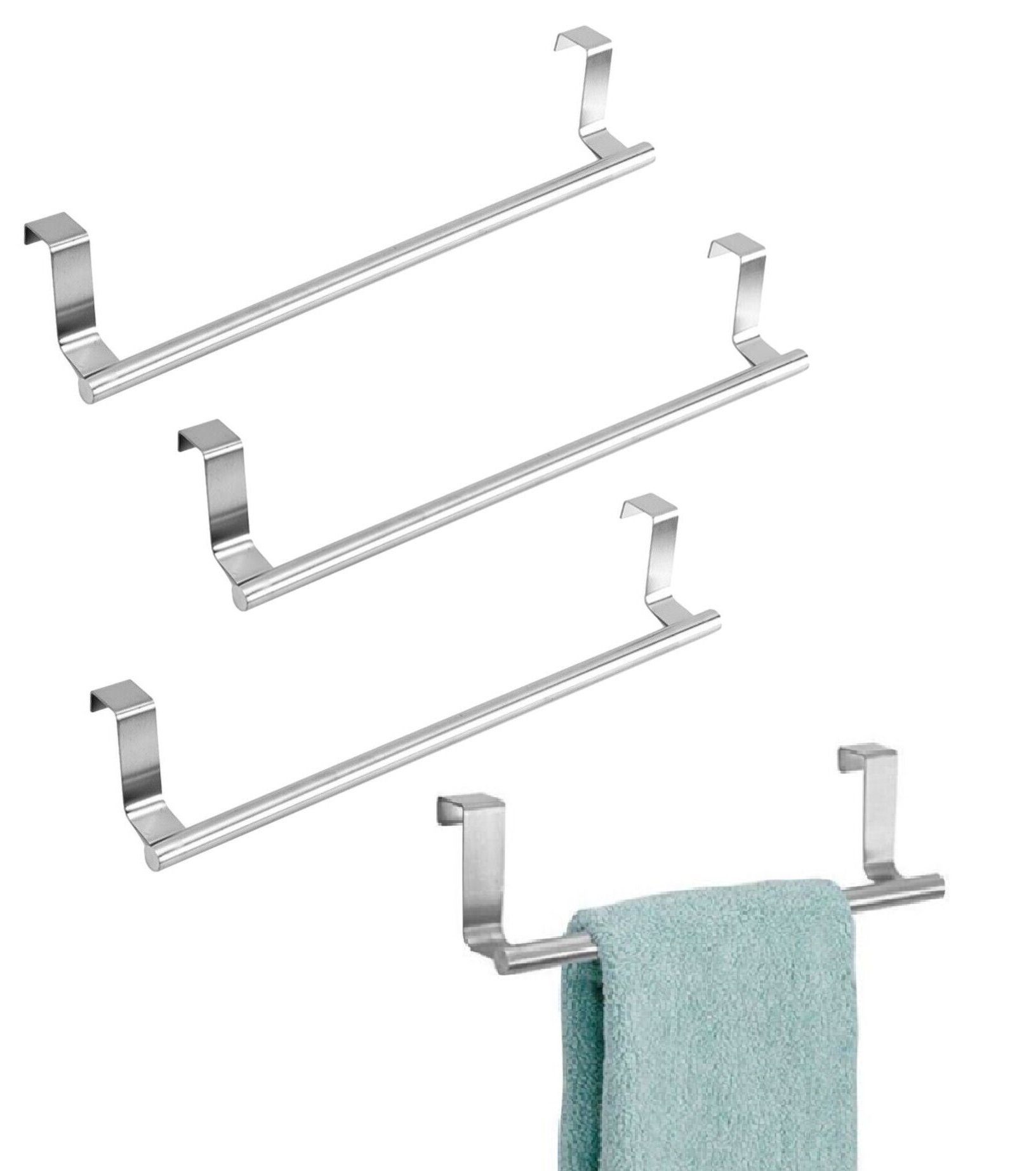 Handtuchstange für Türen bis 2 cm Türfalz - verstellbar von 43 - 80 cm