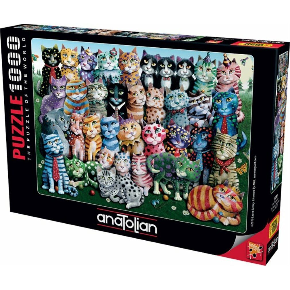 ANATOLIAN Puzzle ANATOLIAN Puzzle Cat Family Reunion 1000 Teile, Puzzleteile