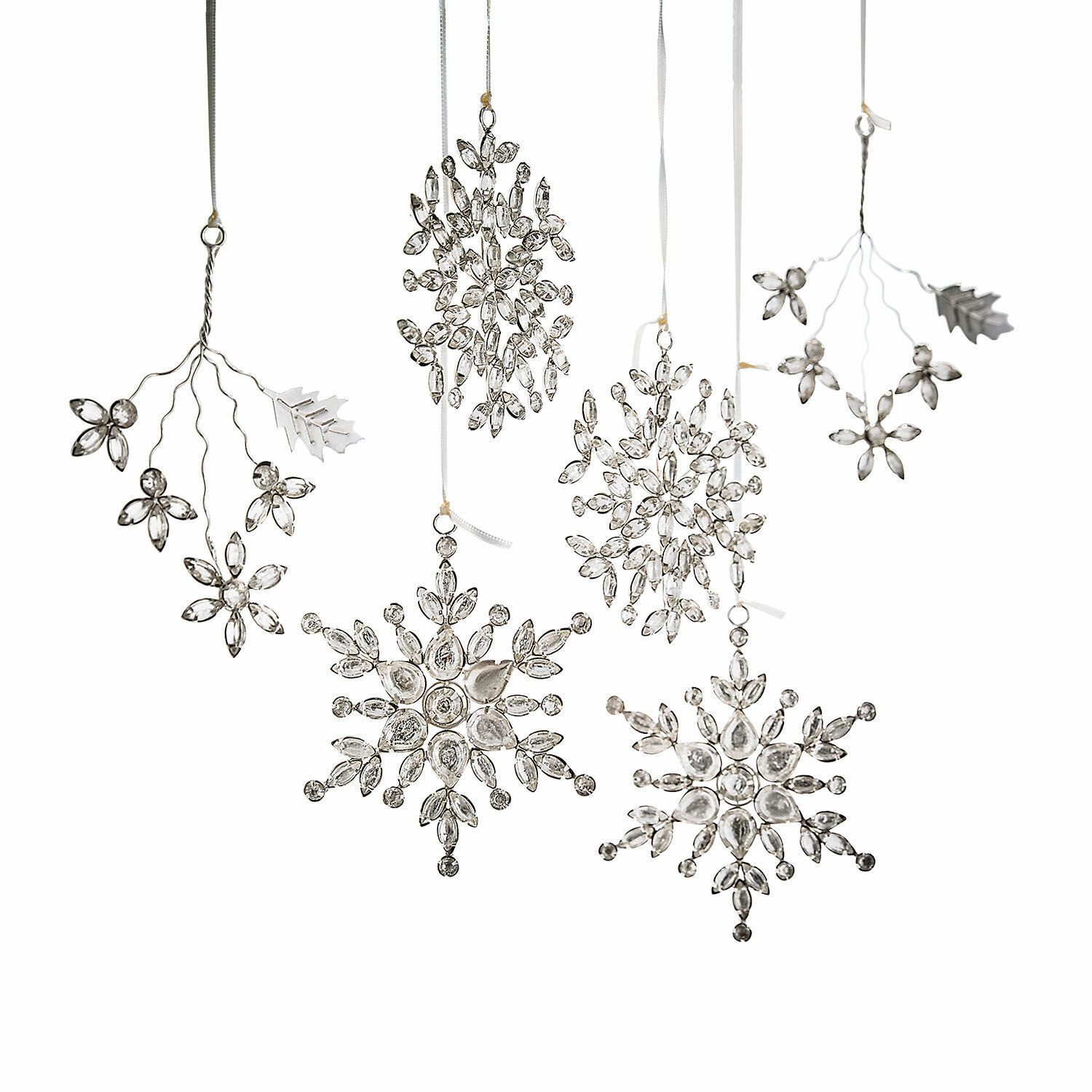 Mirabeau Christbaumschmuck Weihnachtsschmuck 6er Set Allegan silber, none