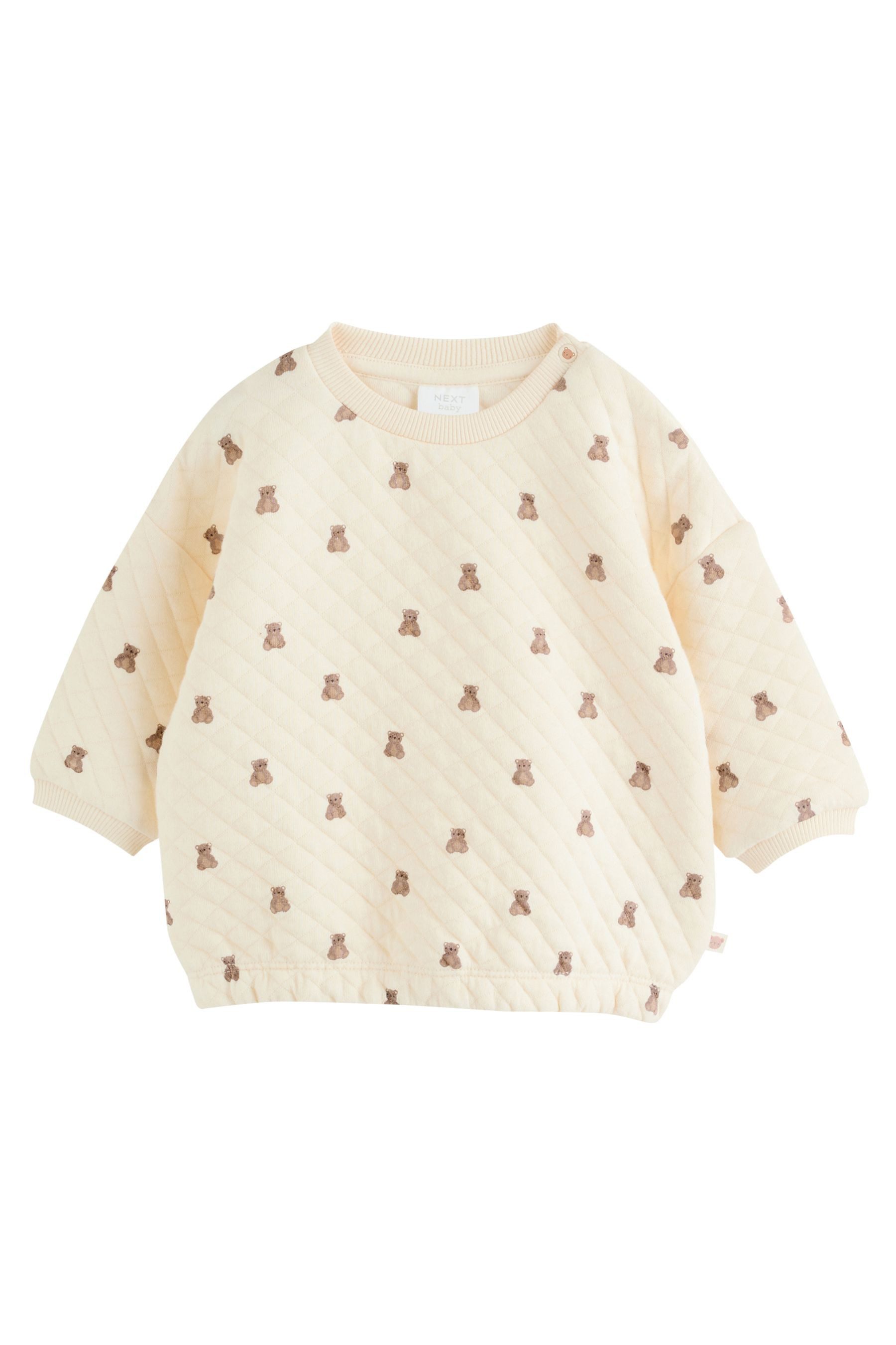 Next Baby Sweat Suit: Sweatshirt and Jogging Pants with Quilting (2-piece set)