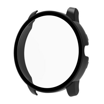 Wigento Smartwatch-Hülle Für Xiaomi Haylou Solar / LS05 360 Grad Schock Hülle + H9 Hart Glas Tasche Etuis Schwarz