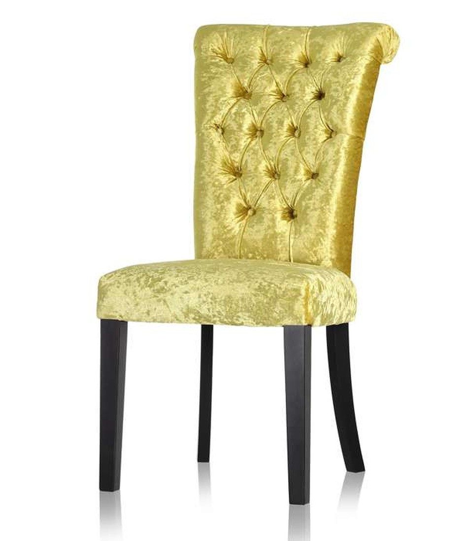 Xlmoebel Esszimmerstuhl Chesterfield Lehnstuhl Luxus Sessel aus hochwertigem Stoff (1 St), Made in Europa