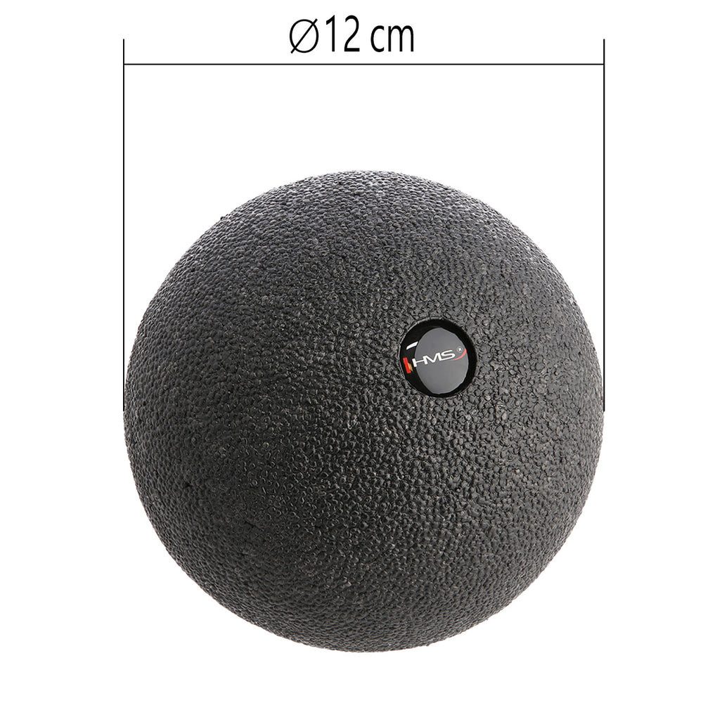HMS Massageball Massagegerät Selbstmassageball 12 cm, Spar-Set 1-tlg., Verspannung lösen, Shore-Härte 70 bietet ausgewogenen Druck für Einsteiger
