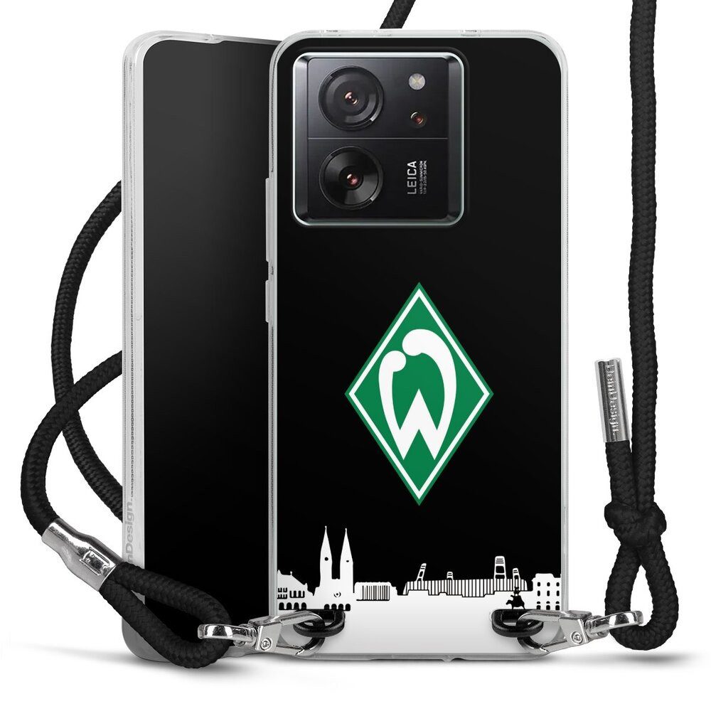 DeinDesign Handyhülle Offizielles Lizenzprodukt Skyline SV Werder Bremen WB Skyline, Xiaomi 13T Pro Handykette Hülle mit Band Case zum Umhängen