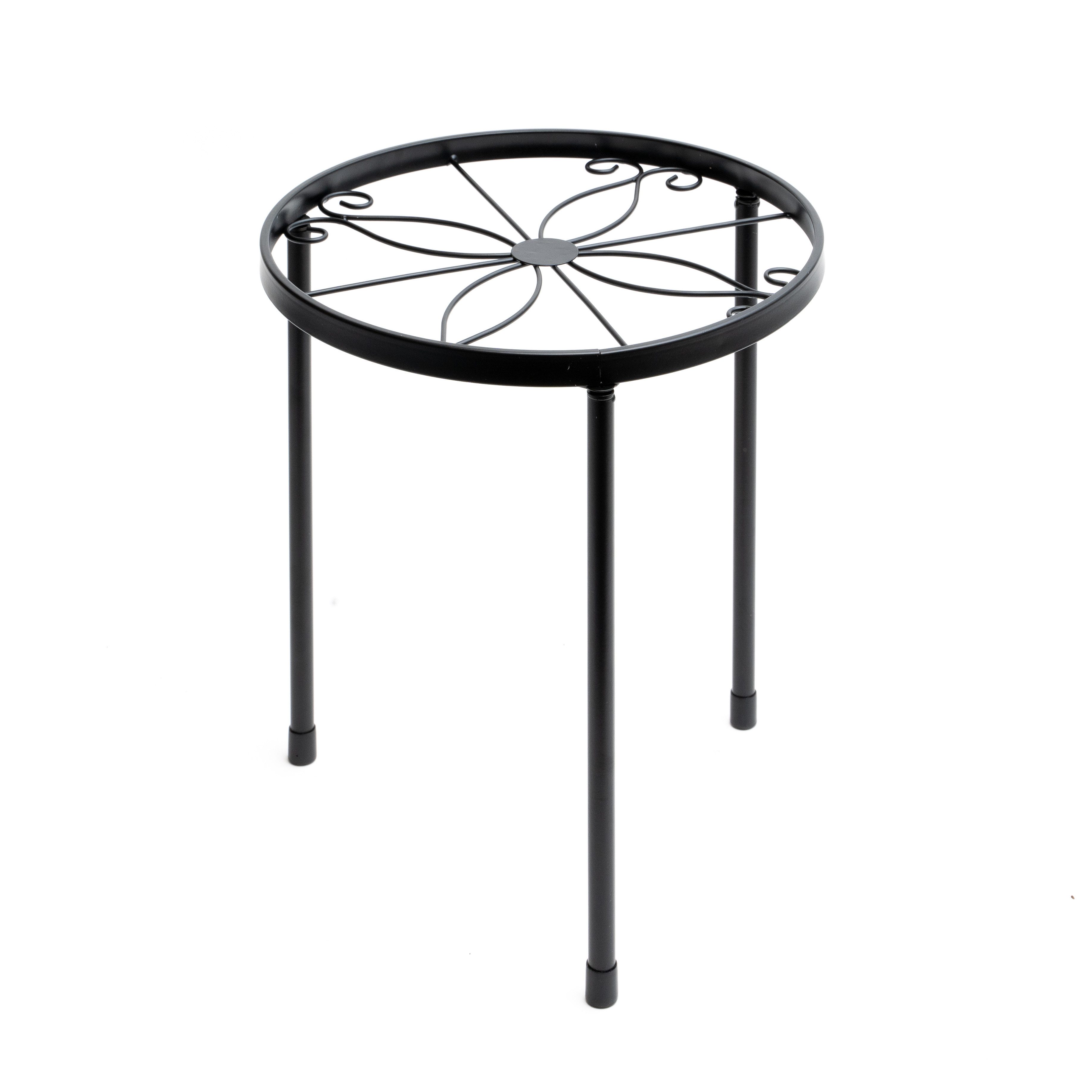 NEUSTEIN Blumenständer Blumenständer 5er Set Pflanzenständer Metall schwarz Pflanzenregal – Bild 4 von 5