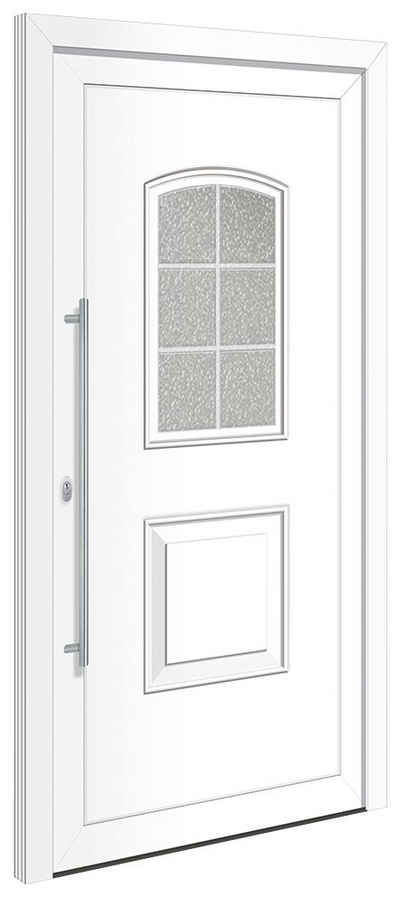 RORO Türen & Fenster Haustür »Otto 10«, BxH: 100x200 cm, weiß, ohne Griff, inklusive Türrahmen