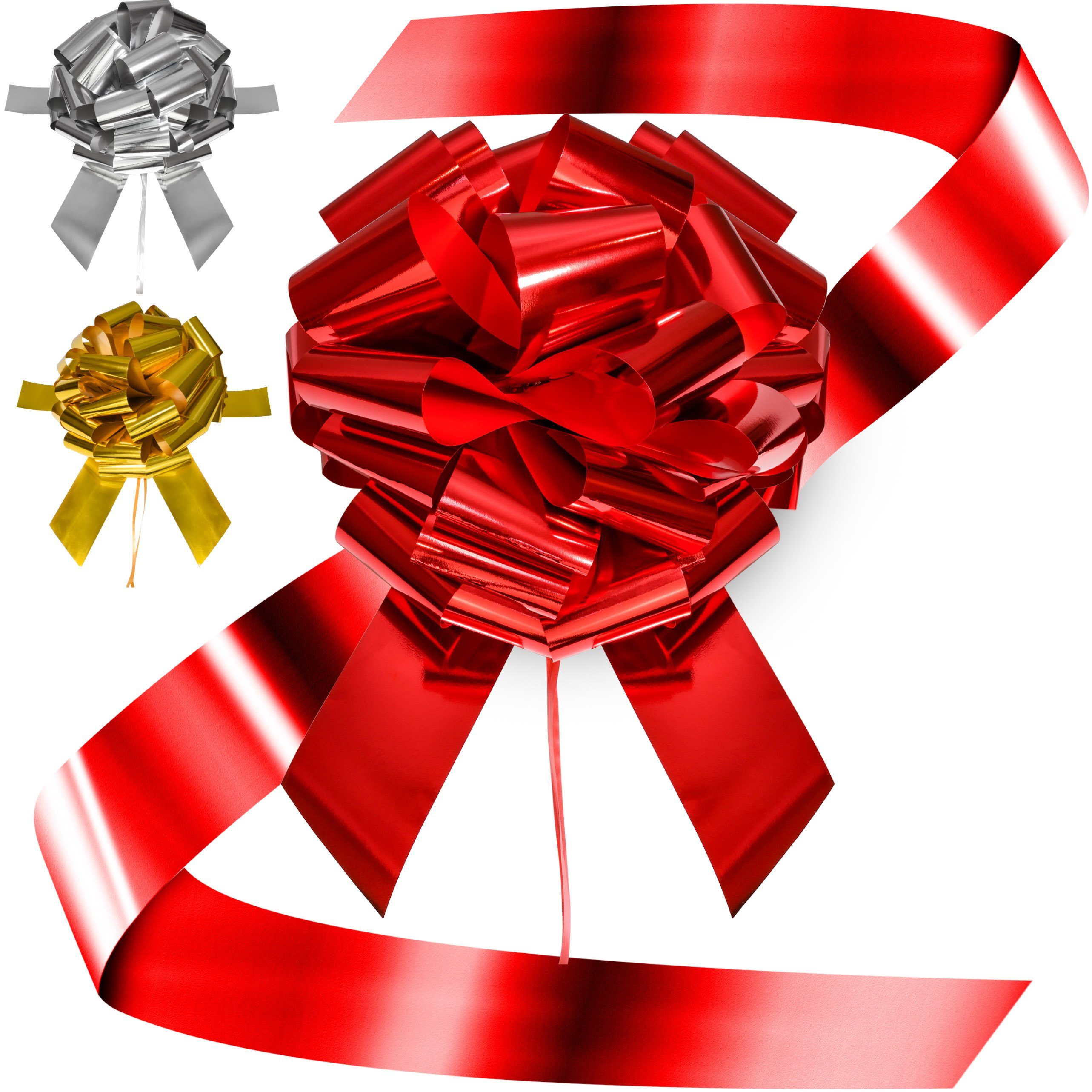 Praknu Weihnachtsbaumschleife Große Rote Geschenkschleife XXL (1-tlg), Riesen Groß Schleife Wiederverwendbar - Leichter & schneller Aufbau