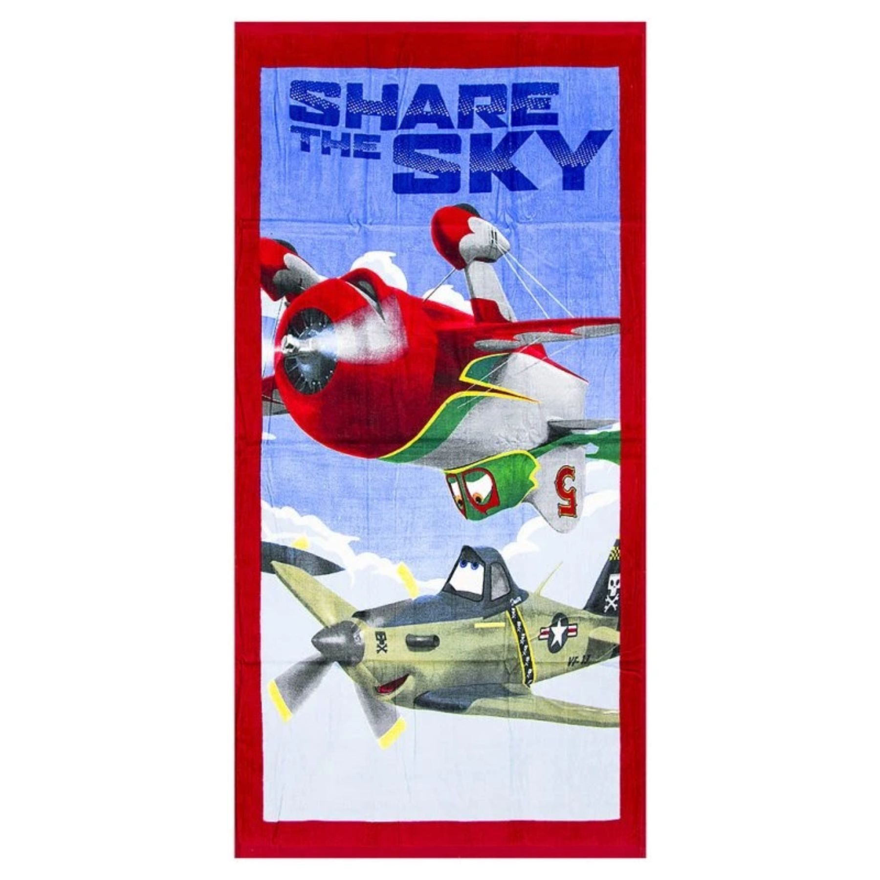 Disney Planes Strandtuch Strandtuch großes Badetuch für Jungen & Mädchen 70 x 140 cm