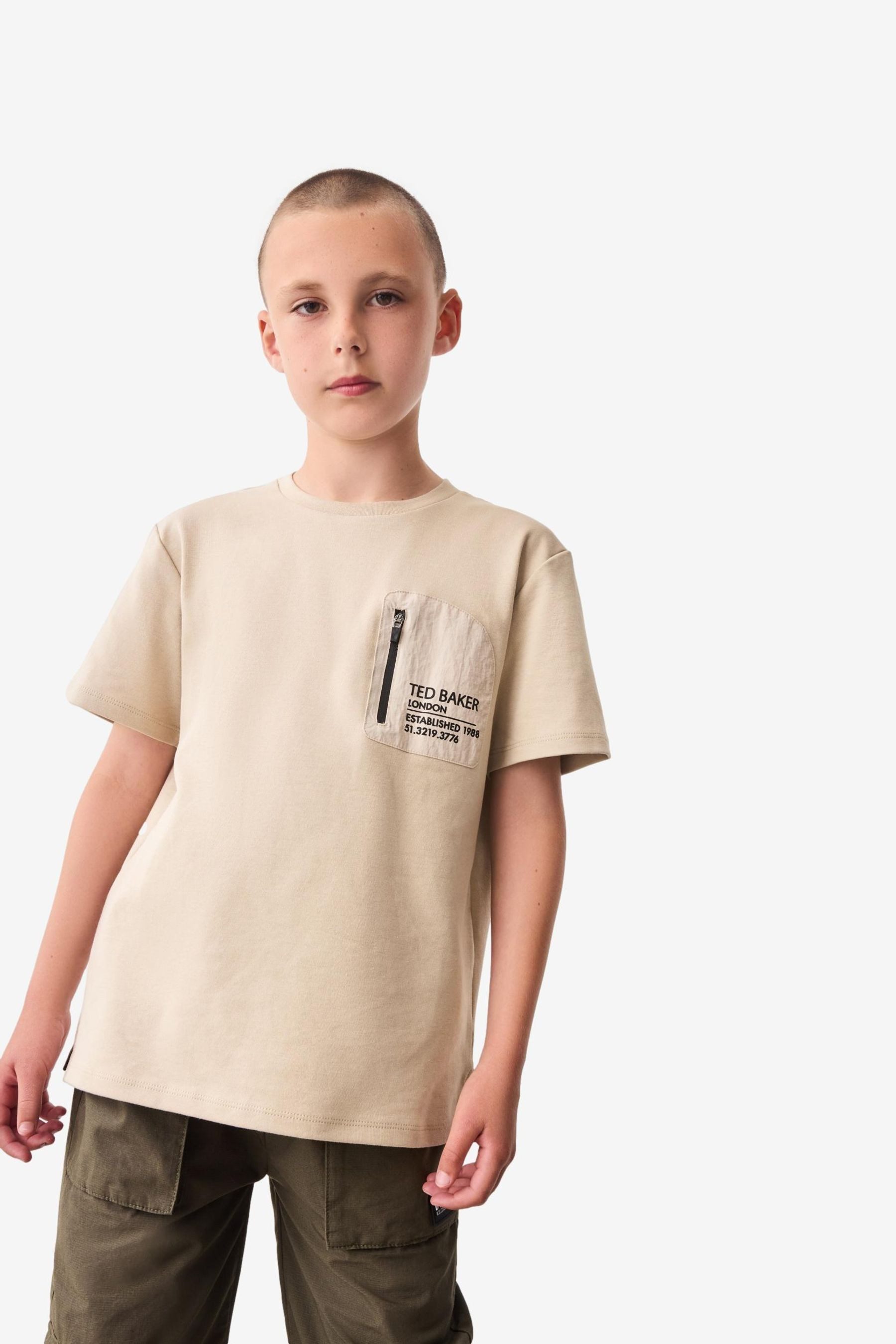 T-Shirt Baker by Ted Baker T-Shirt mit Reißverschluss