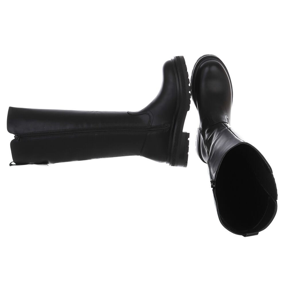 Ital-Design Hochschaftstiefel mit robustem Design für Damen Plateaustiefel günstig online kaufen