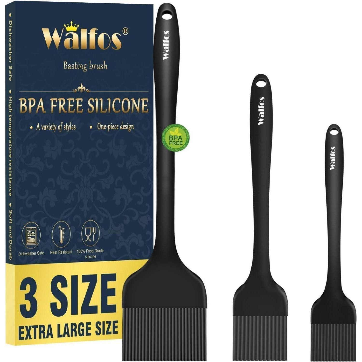 LuxusKollektion Backpinsel Silikon Backpinsel Set hitzebeständig Grillen BBQ Lebensmittelqualität