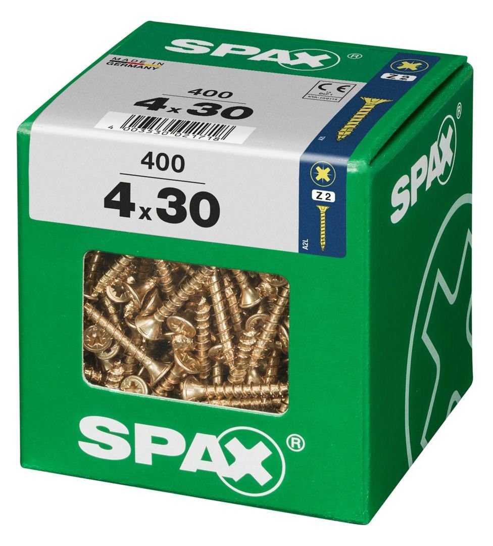 400 Universalschrauben 2 - Spax 4.0 Holzbauschraube SPAX x PZ mm 30