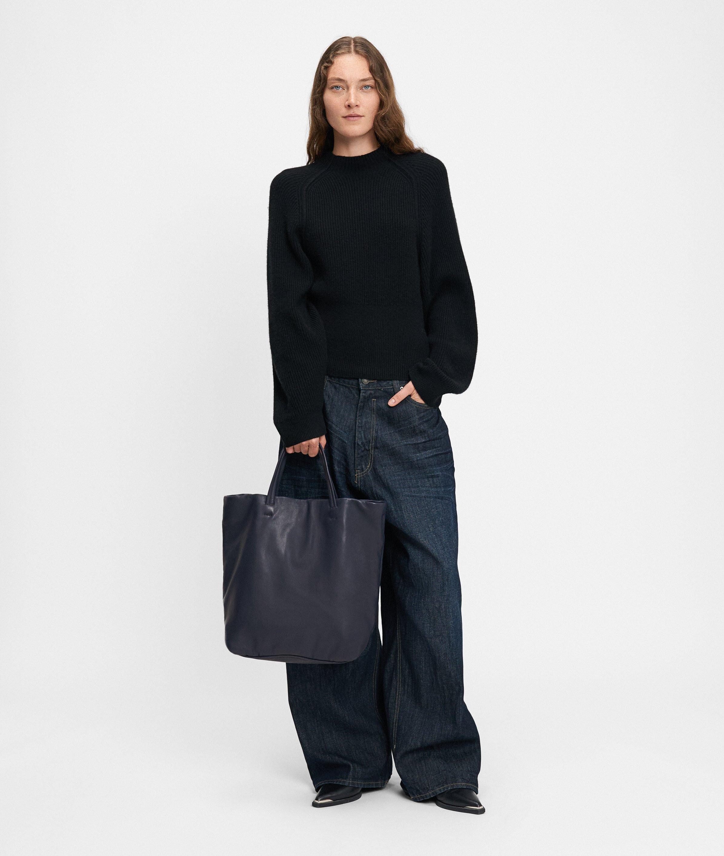 Liebeskind Berlin Handtasche Tote, Geräumiger Shopper aus weichem Schafsleder