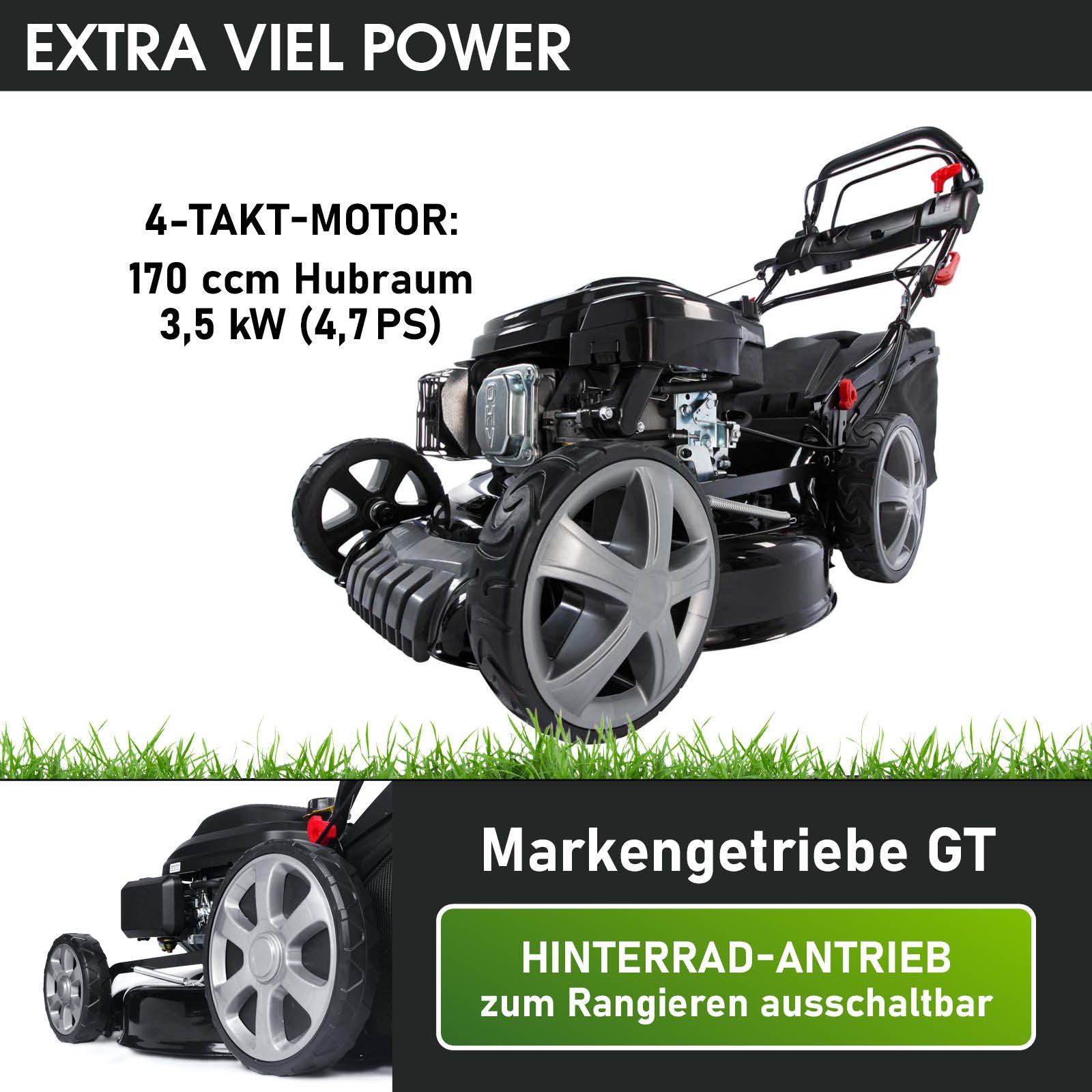 BRAST Benzinrasenmäher mit Antrieb 3,5kW(4,76PS), 46 günstig online kaufen