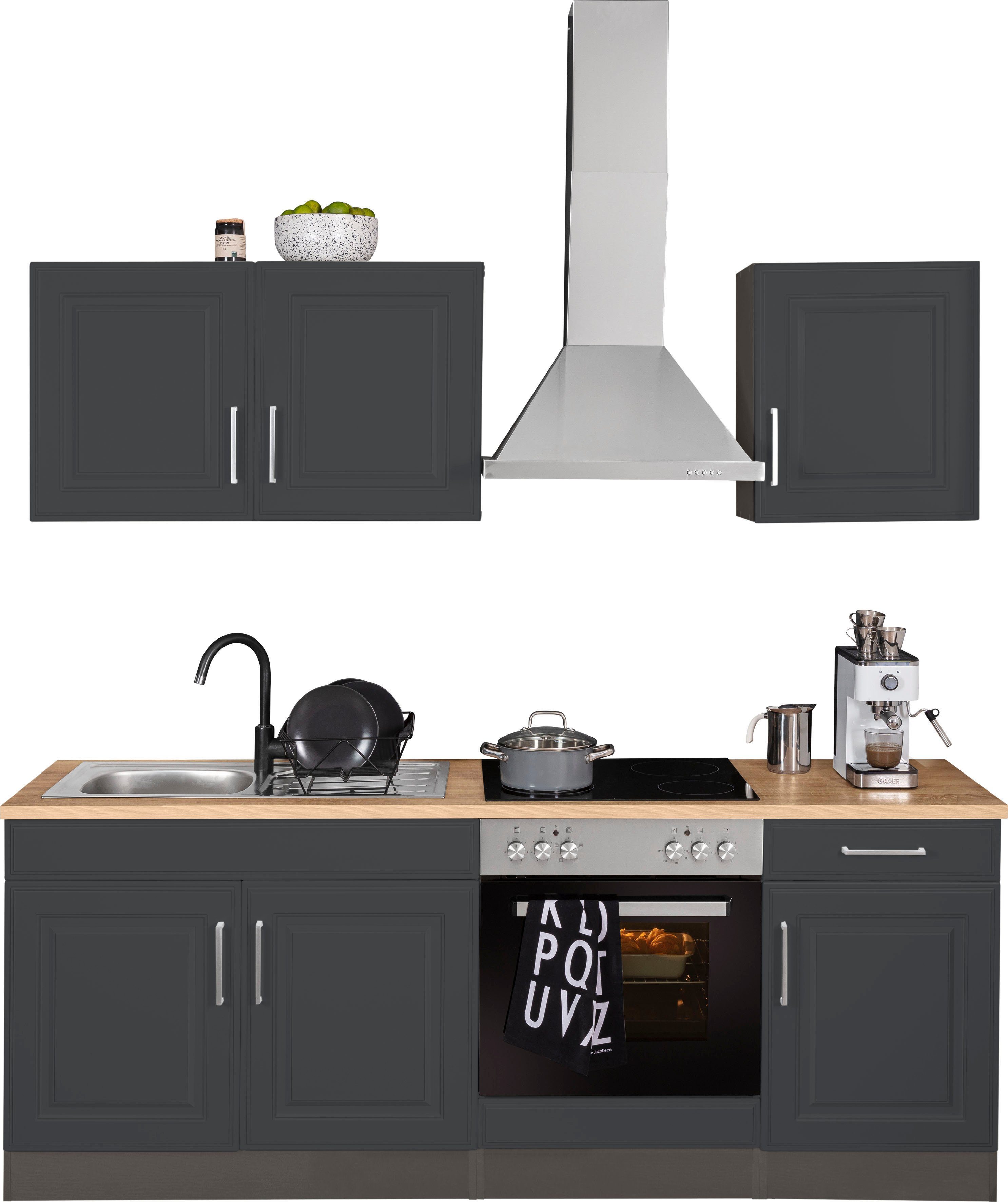 KOCHSTATION Küchenzeile KS-Stockholm, Breite 210 cm, günstig online kaufen
