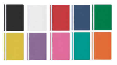 Stylex Schreibwaren Hefter 10 Schnellhefter verschiedene Farben je 1x blau,gelb,weiß,rot,grün ...