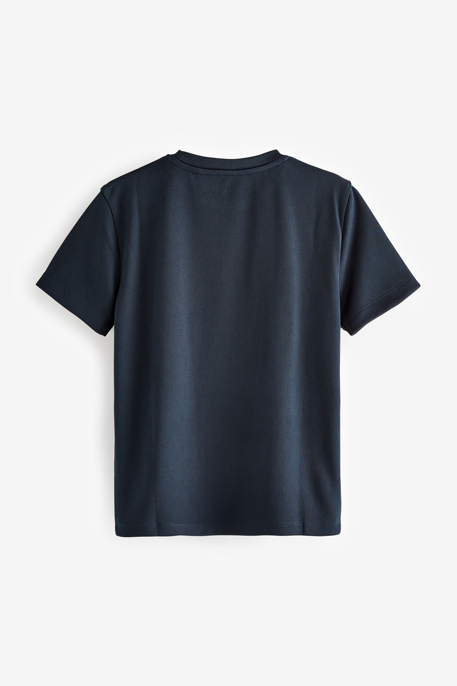 Sport-T-Shirt Navy Next (1-tlg) Blue T-Shirt