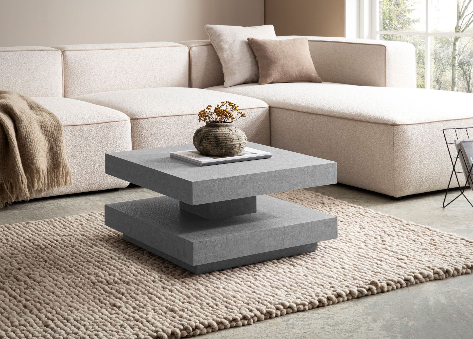 FINEBUY Couchtisch FB59752 (60x60x34 cm MDF, günstig online kaufen