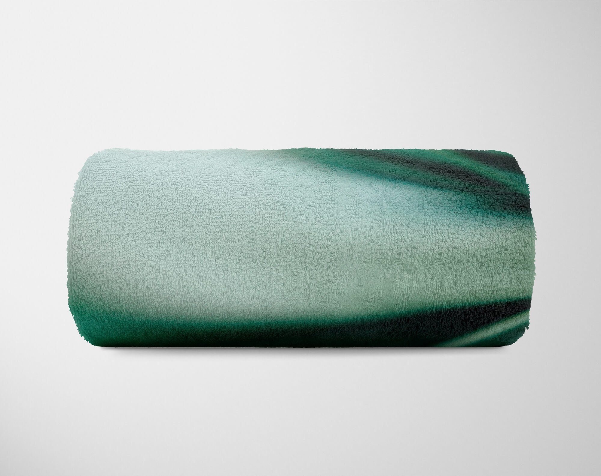 Art (1-St), Baumwolle-Polyester-Mix Pflanze Sinus mit Strandhandtuch Fotomotiv Kuns, Grüne Saunatuch Handtücher Handtuch Kuscheldecke Handtuch