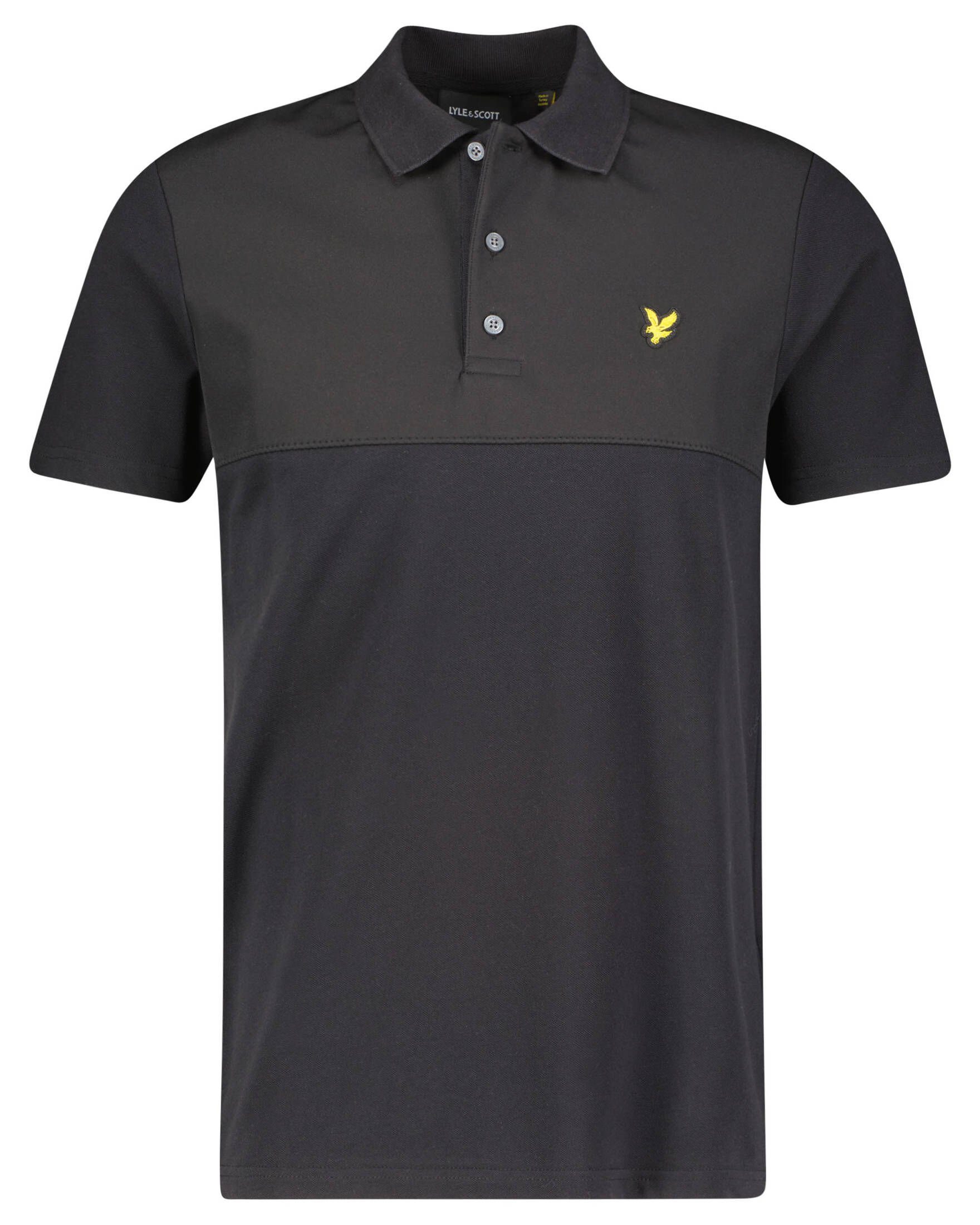 Lyle & Scott Poloshirt Herren Poloshirt (1-tlg) schwarz (15)