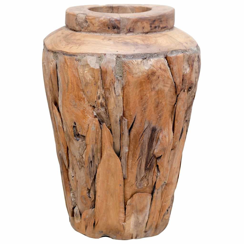 vidaXL Dekovase Deko-Vase 40 x 60 cm Massivholz