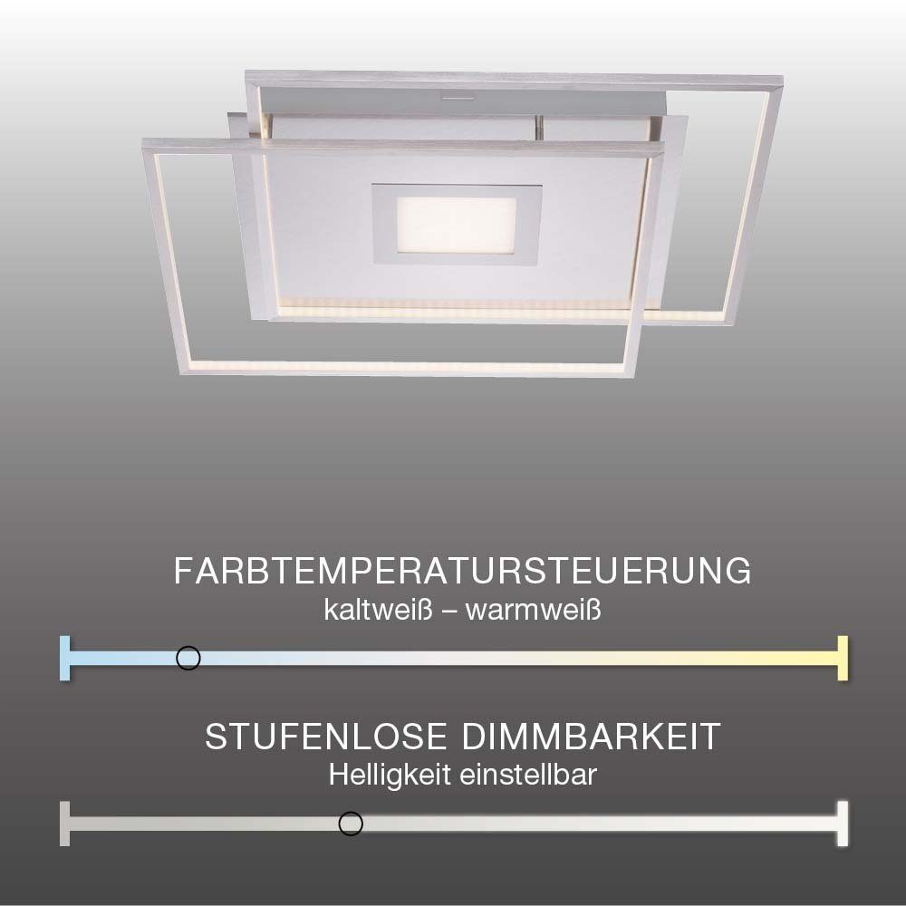 Leuchtmittel, Paul Home, CCT-Farbtemperaturregelung, CCT APP Dimmfunktion, Fernbedienung, mit Deckenlampe Smart Q-AMIRA, Neuhaus LED-Leuchte LED Lichtfarbwechsel, dimmbar Smarte Memoryfunktion, Schwarz