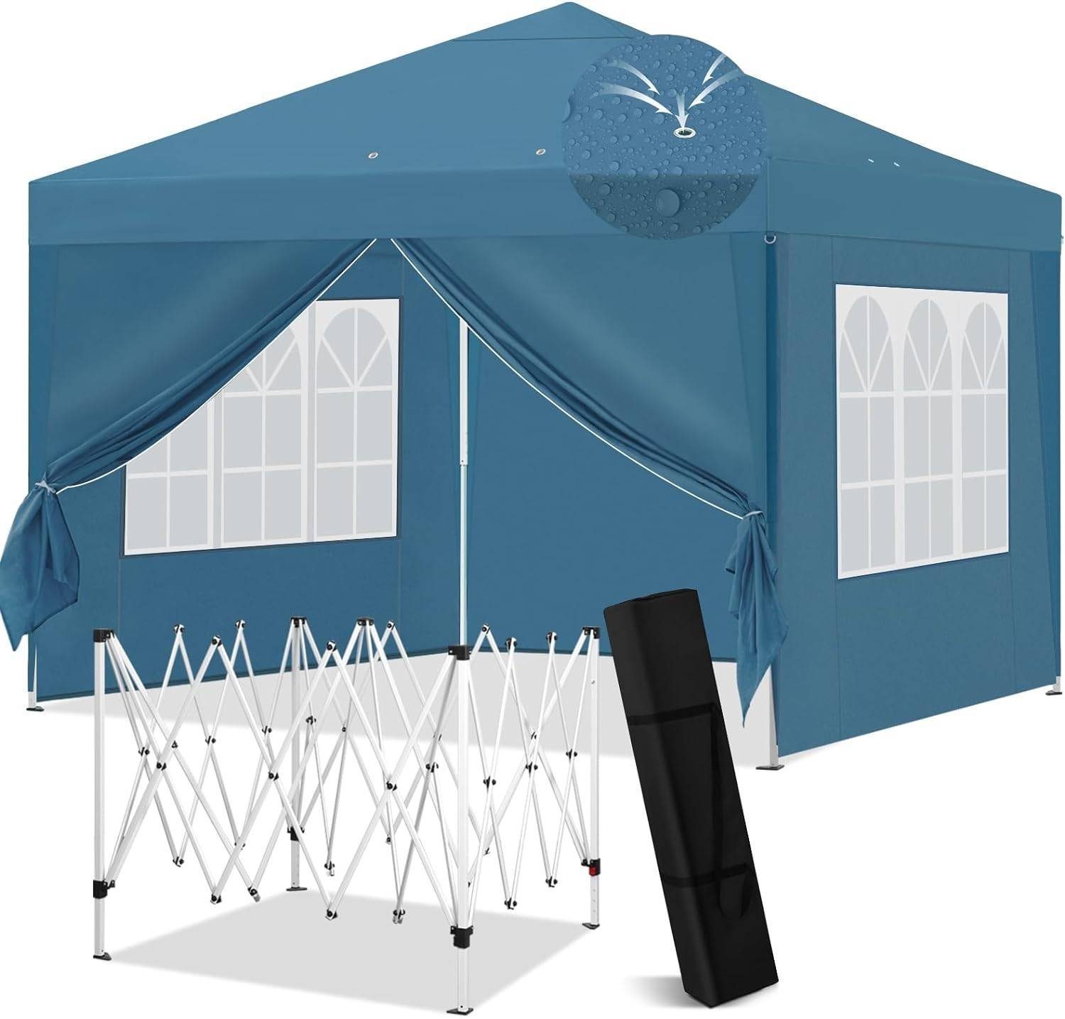 EUGAD Faltpavillon, wasserfest Winterfest,mit Seitenwänden Fenstern günstig online kaufen