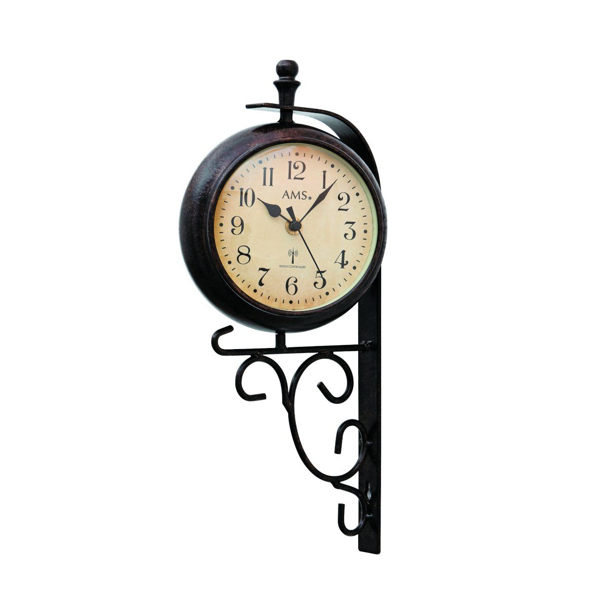 AMS Wanduhr AMS Bahnhofsuhr Funk mit günstig online kaufen