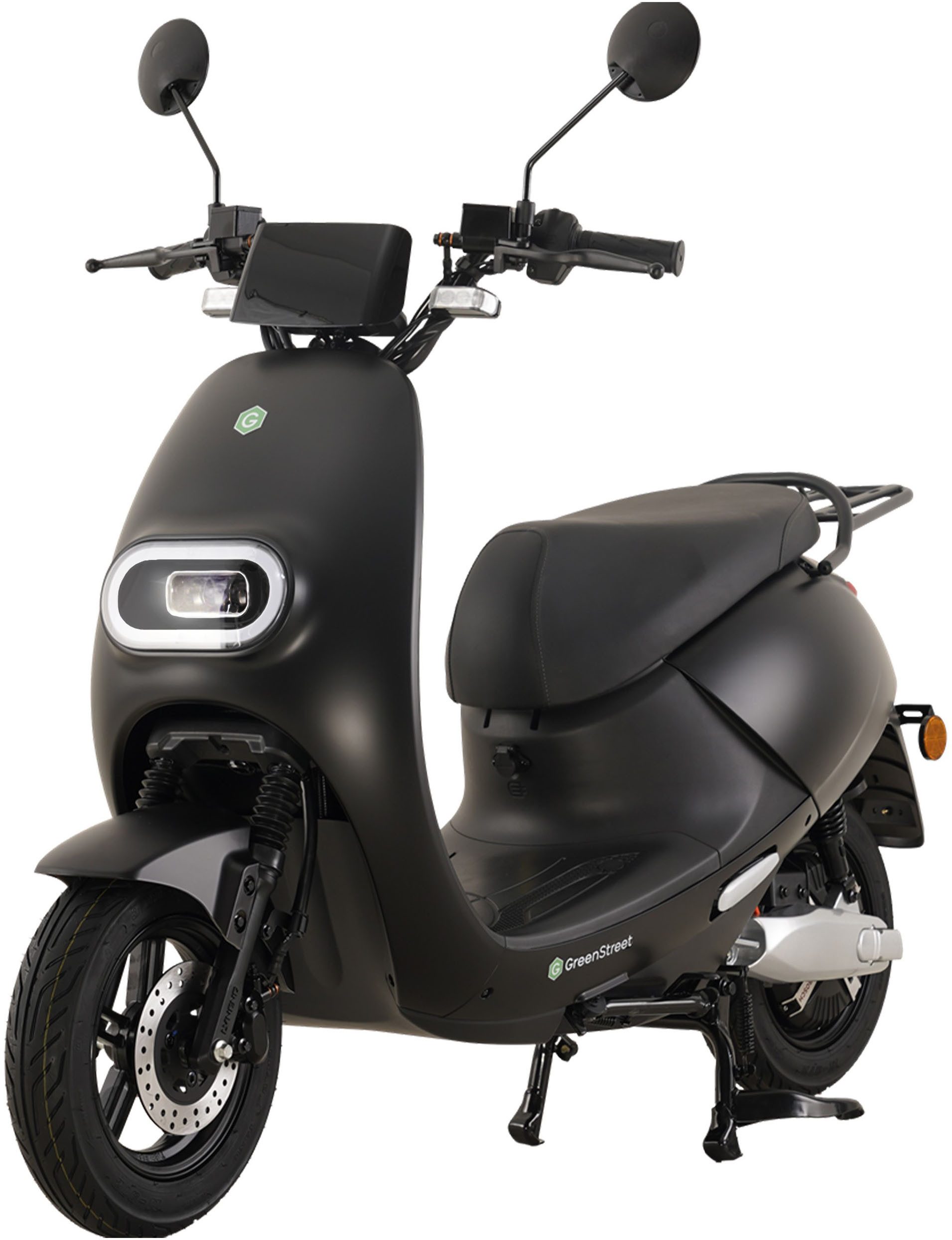 GreenStreet E-Mofaroller SEED2 2000 W 25 km/h schwarz, 2000 W, 25 km/h