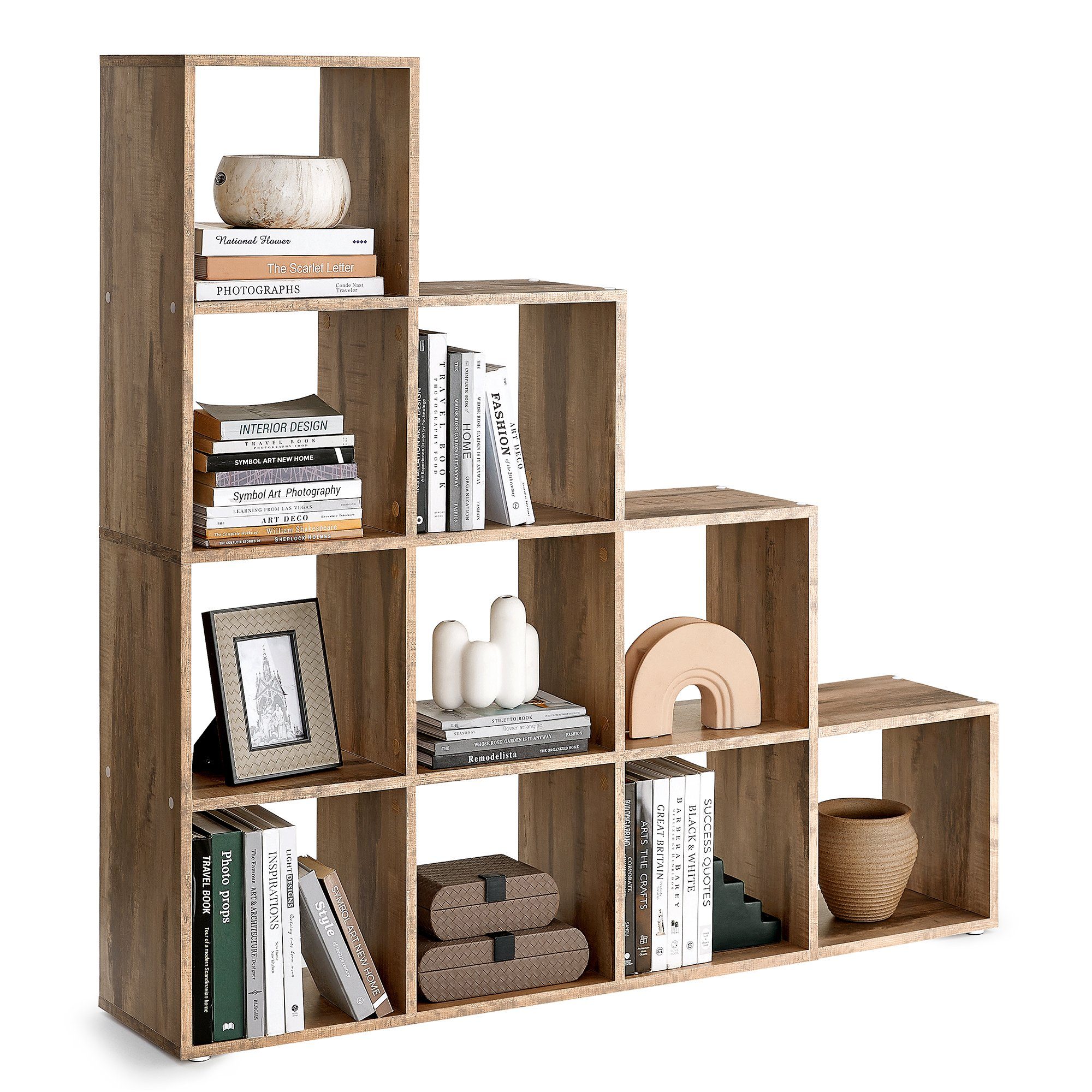VASAGLE Bücherregal, Raumteiler, Würfelregal, viel Stauraum, günstig online kaufen
