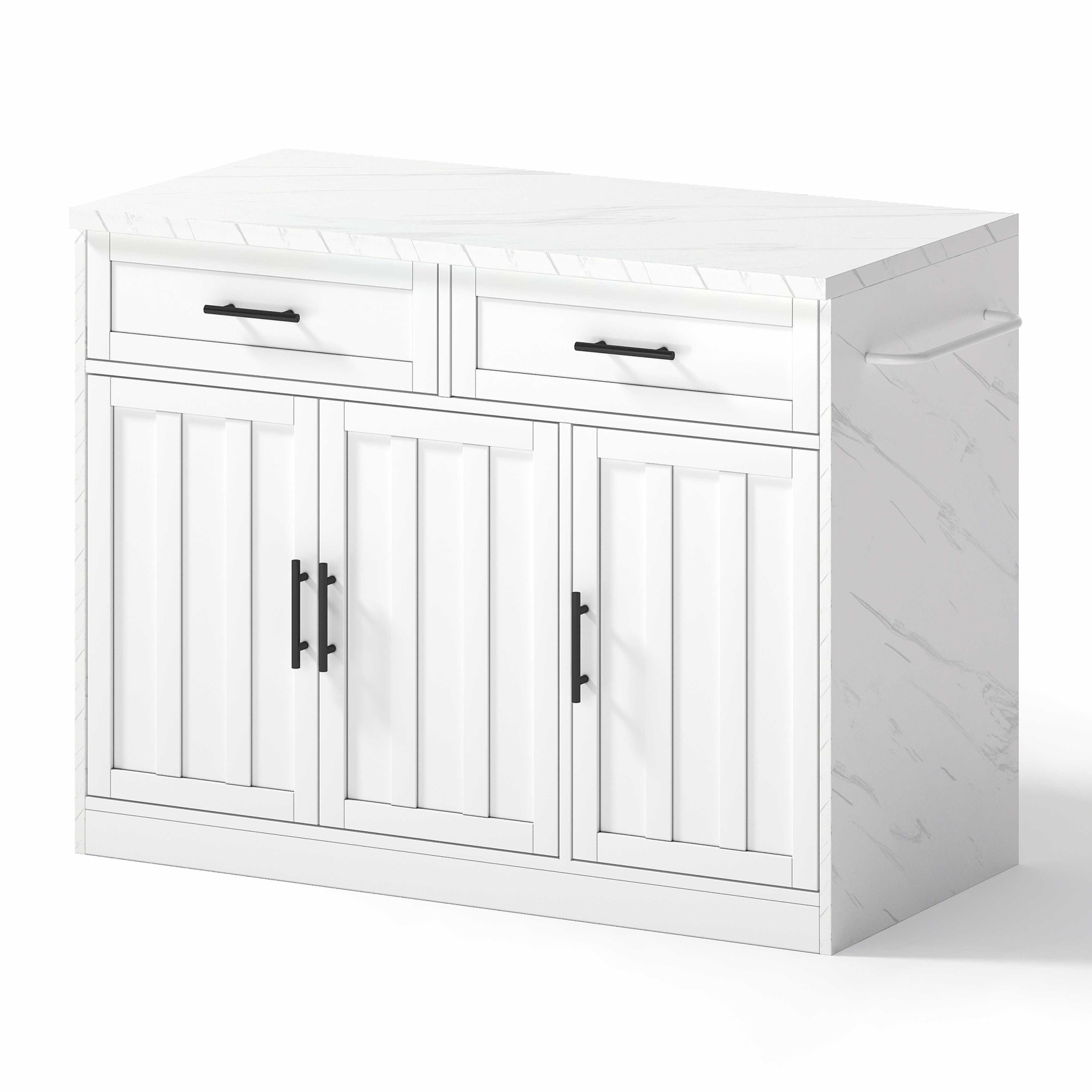 BlingBin Kücheninsel Moderne Küchenwagen mit Barthekenfunktion, (120×60×91 günstig online kaufen