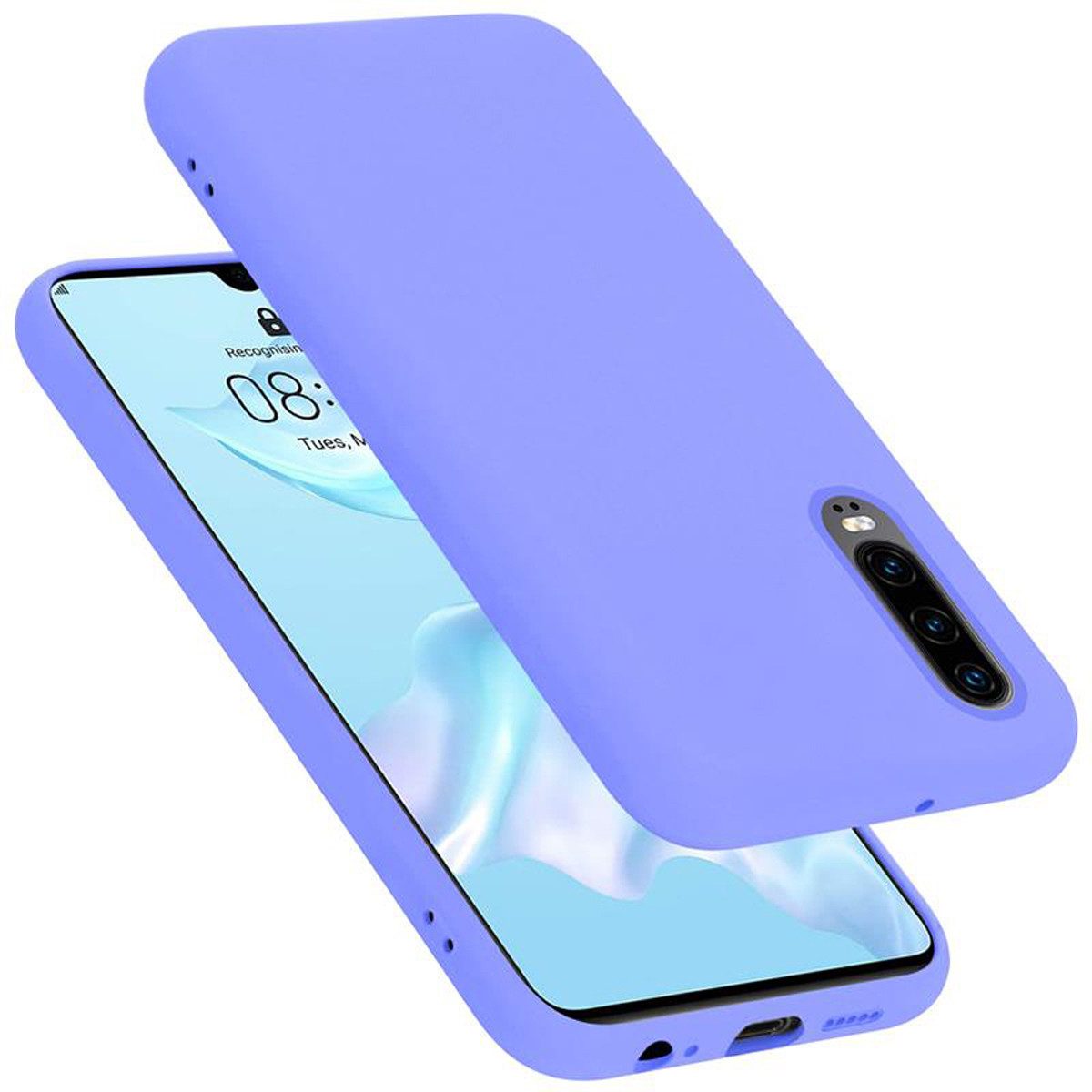 Cadorabo Handyhülle für Huawei P30 Hülle Huawei P30, Flexible Hülle TPU Silikon Schutzhülle Back Cover Case