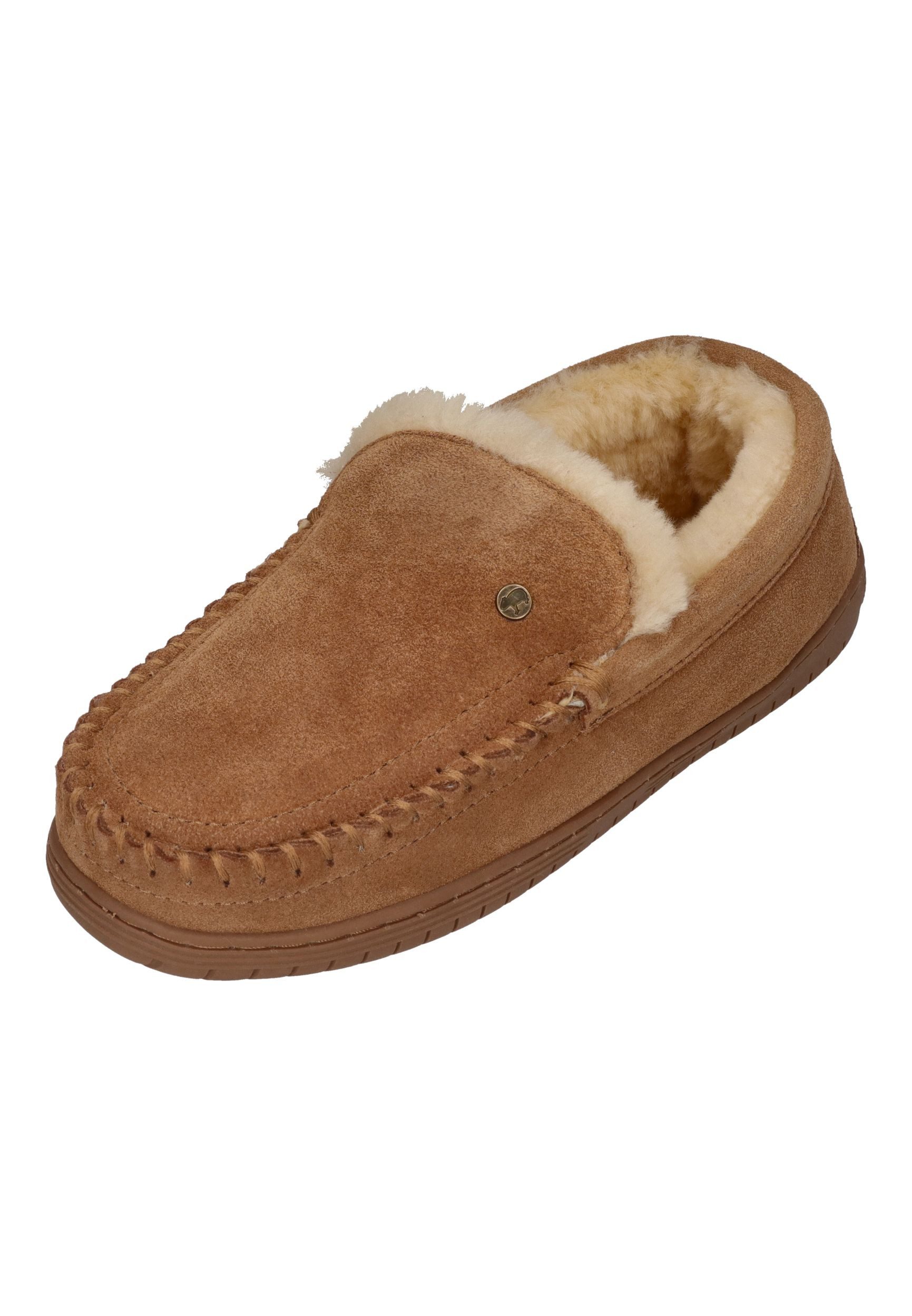 WARMBAT Grizzly Suede GRZ4410-25 Hausschuh Cognac