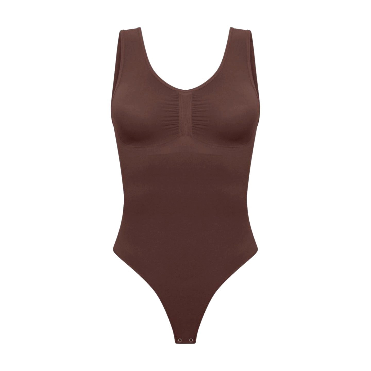 Creamy Fabrics Miederbody Tank Bodysuit Sculpting Shapewear mit String-Brau günstig online kaufen