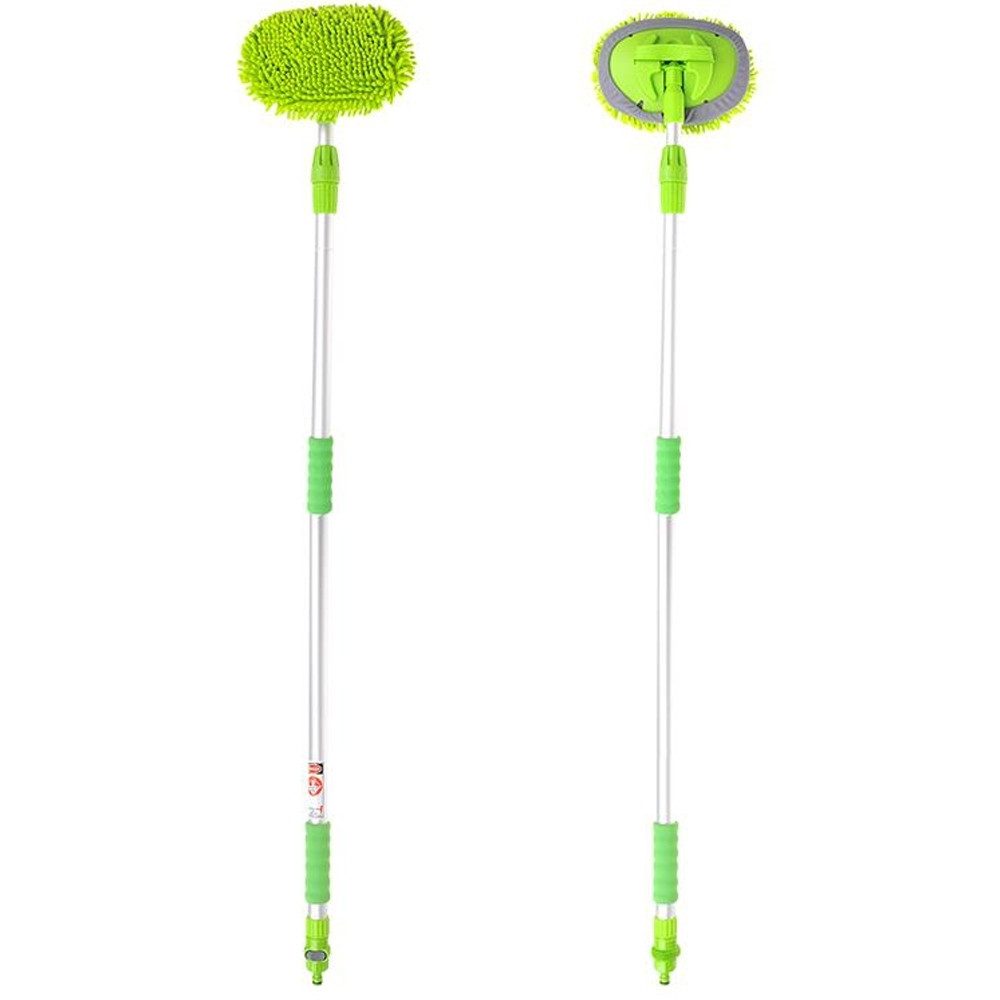 Autowaschbürste Waschbürste Wischmop mit Teleskopstiel 250cm & Wasserschlauchanschluss