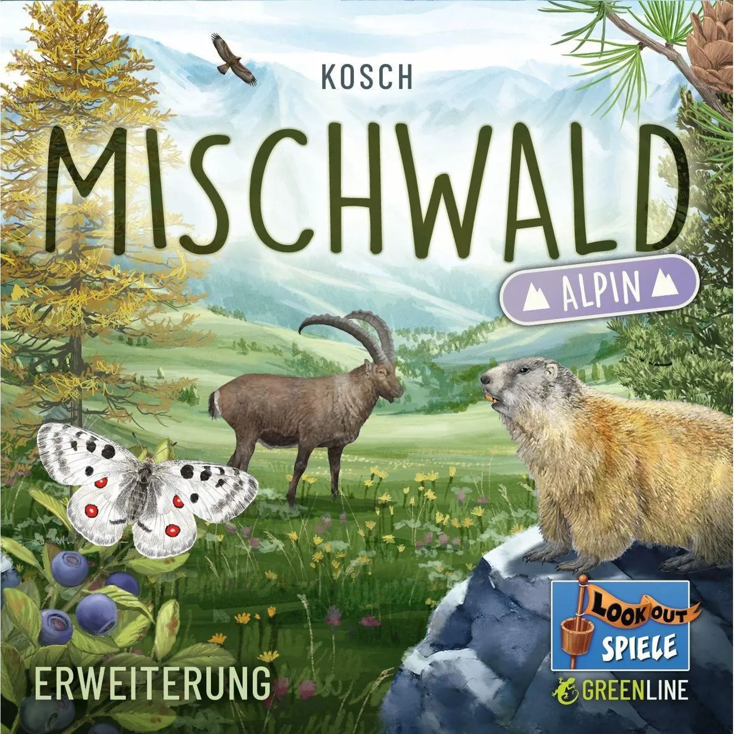 Asmodee Spiel Mischwald - Alpin