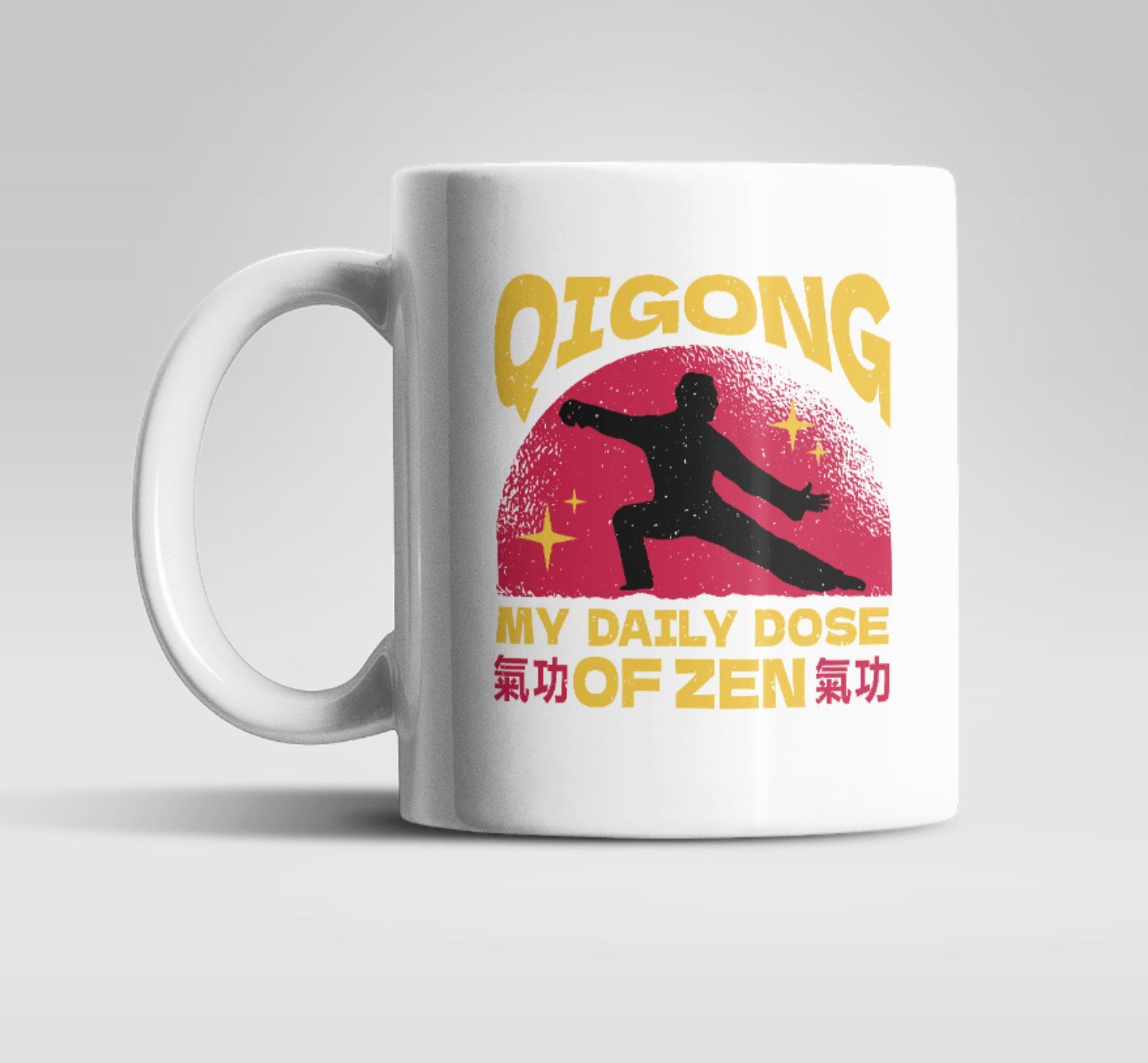Qigong ml 330 WS-Trend Geschenkidee, Teetasse Keramik, Tasse Kaffeetasse Antistress