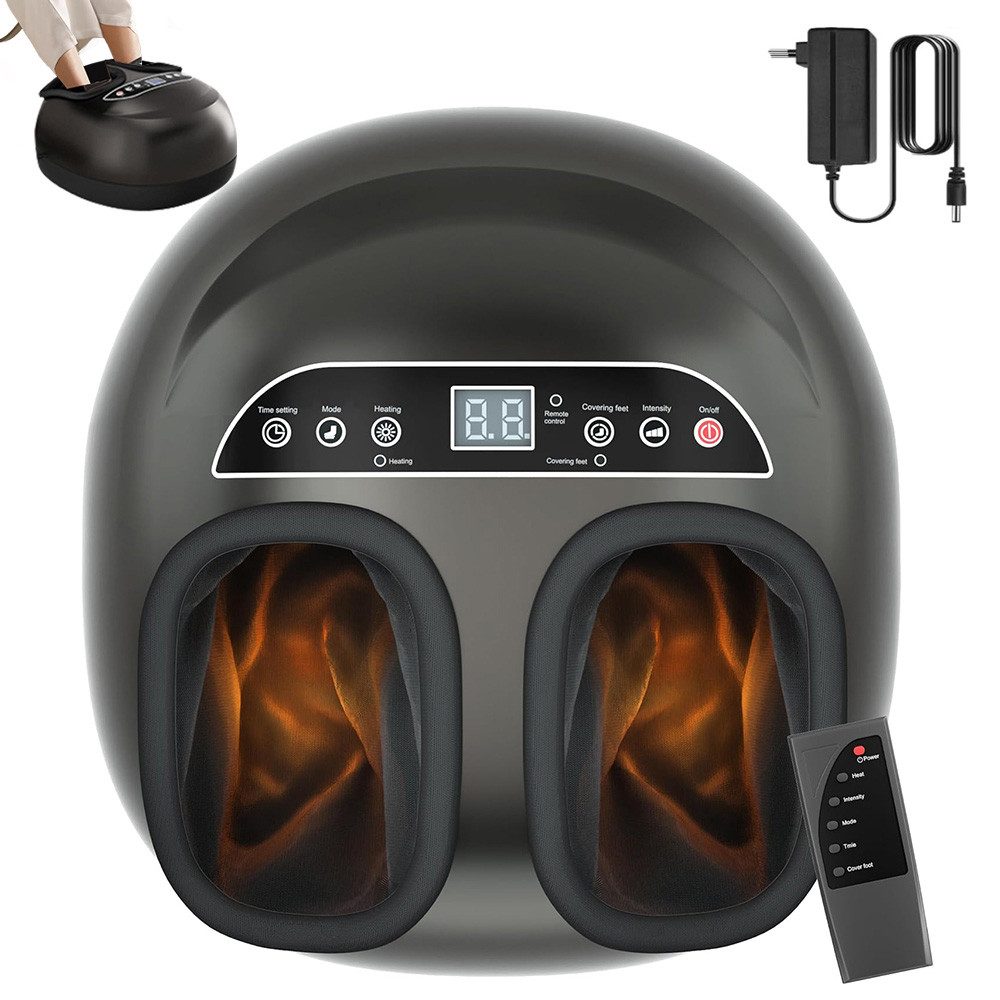 AKKEE Fußmassagegerät mit Wärmefunktion, Shiatsu Tiefkneten, durchblutungsfördernd, Mit Wärmefunktion, durchblutungsfördernd