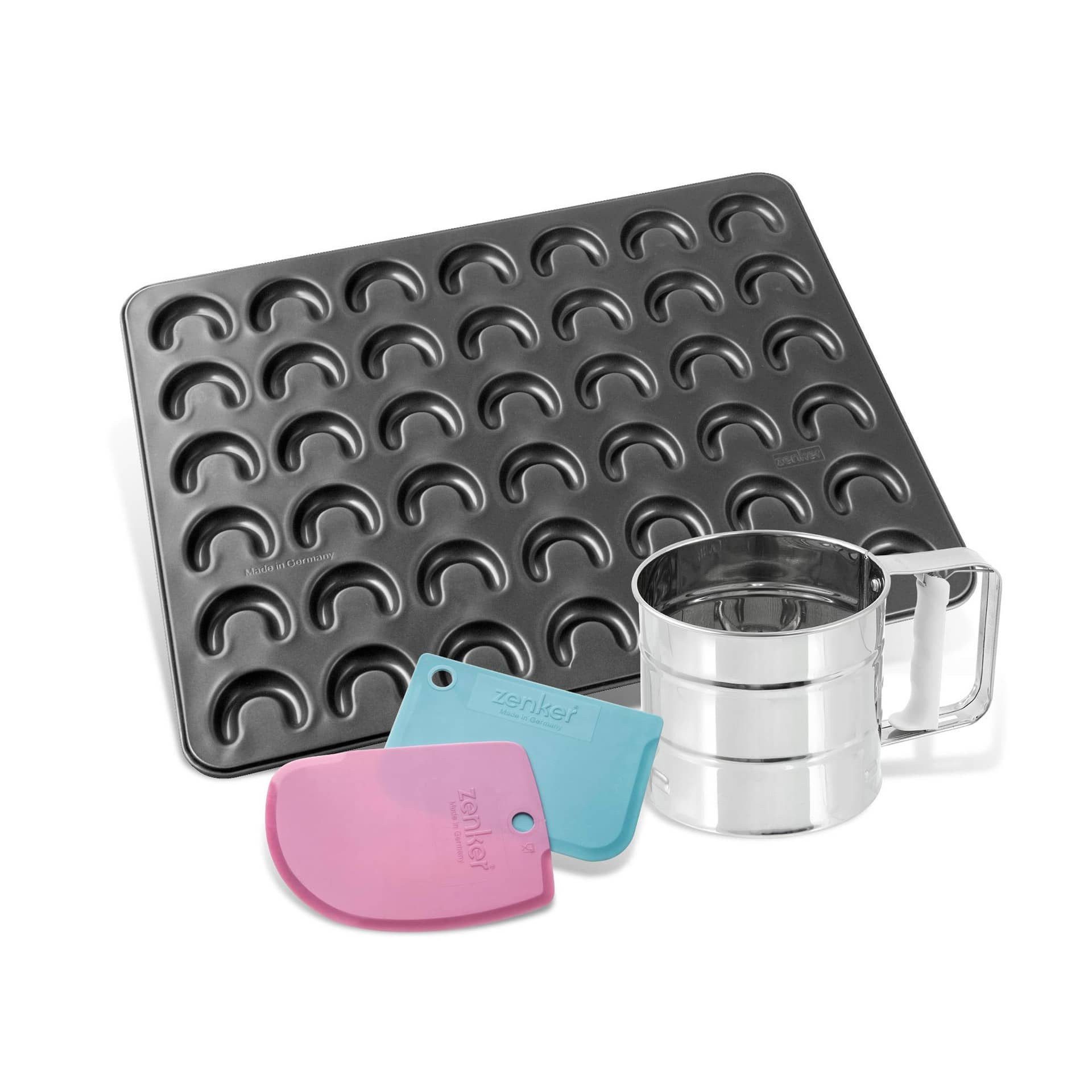 Zenker Back-Set Zenker Kipferl/Mehlsieb/Teigkarte BUNDLE