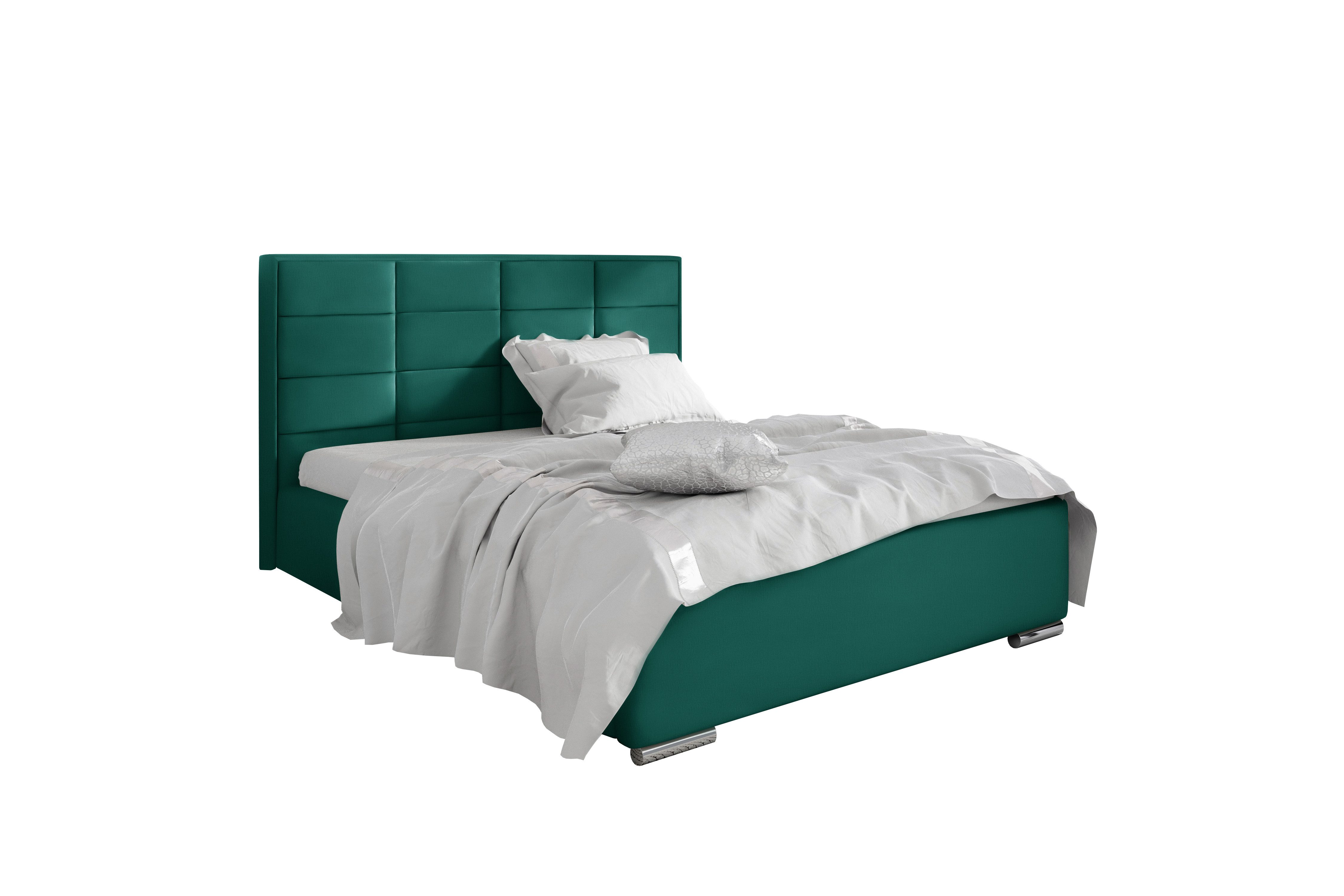 99rooms Polsterbett Zelmira (Schlafzimmerbett, Bett), 120/140/160/180/200x200 cm, wahlweise mit Bettkasten, mit Lattenrost