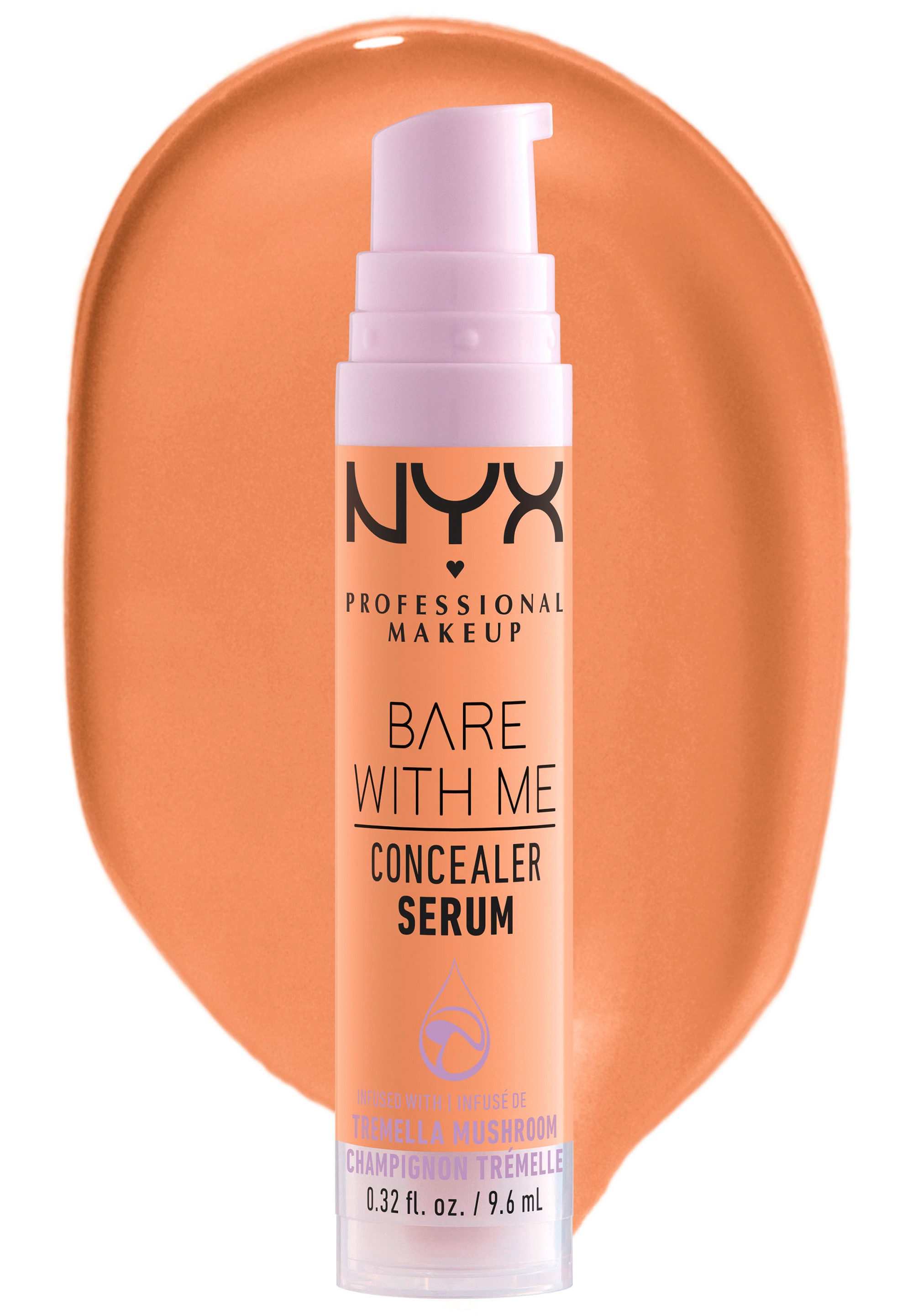 NYX PROFESSIONAL MAKEUP Concealer Bare With Me Concealer Serum, mittlere Deckkraft, kaschiert, rote oder entzündete Hautstellen