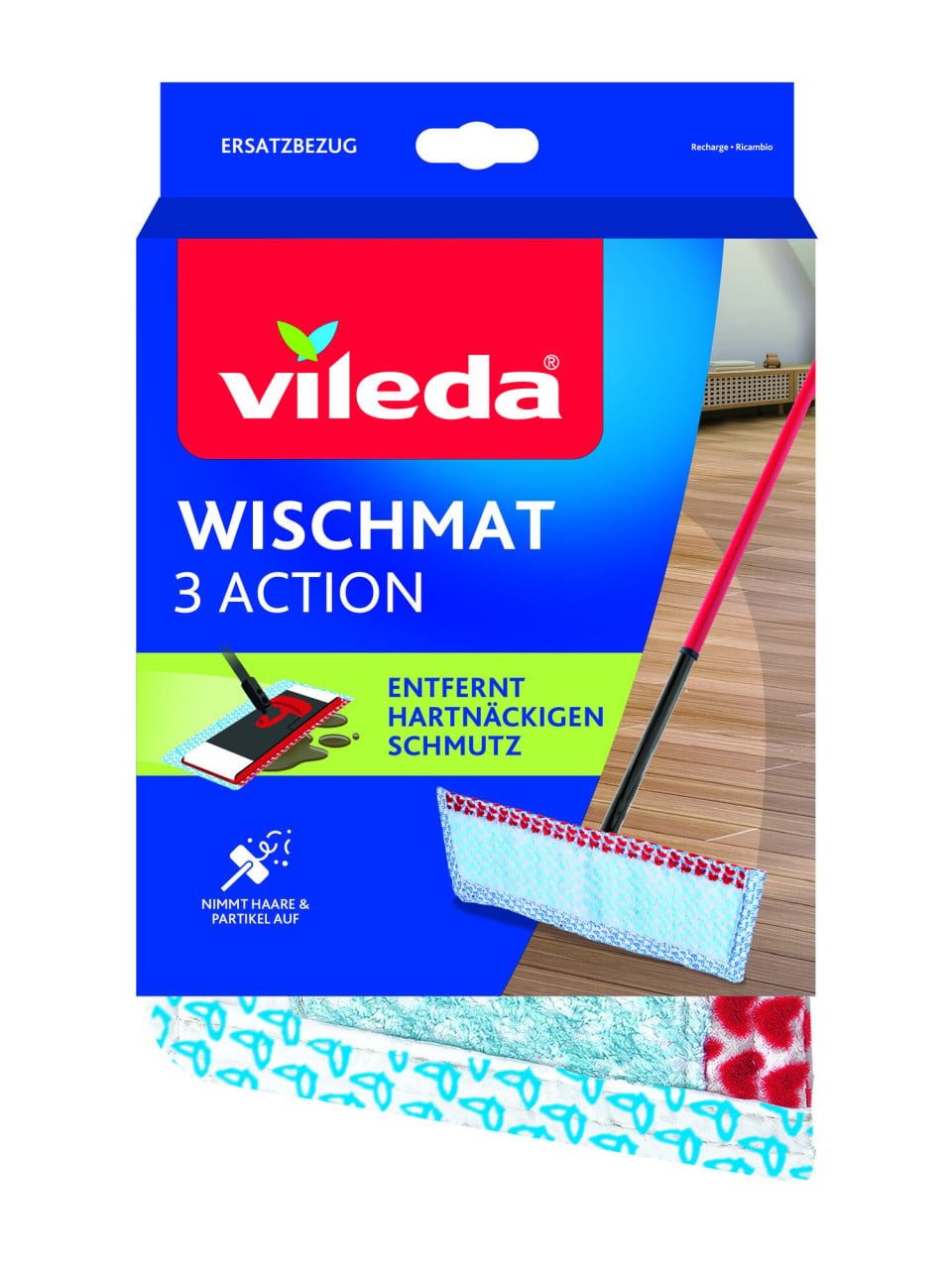 Vileda Vileda Ersatzbezug für Bodenwischer WischMat Extra Wischbezug (Mikrofaser)