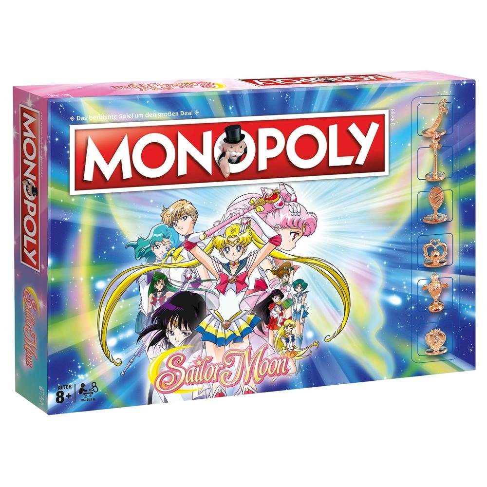 Winning Moves Spiel MONOPOLY Sailor Moon, Anime-Brettspiel, für Kinder ab 8 Jahren