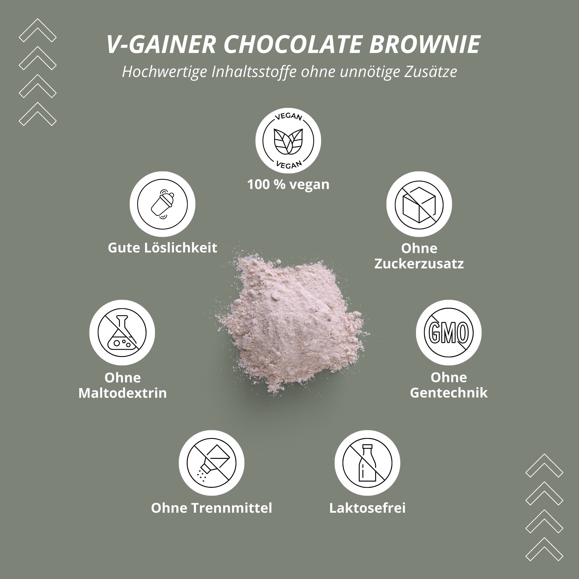 nutri+ VHEY Gainer - 1000g (4 Sorten) Pulver, 1 er