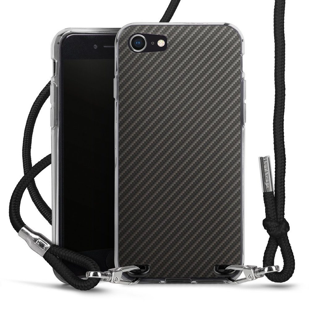 DeinDesign Handyhülle »Carbon« Apple iPhone 7, Handykette, Hülle mit Band, Case zum Umhängen