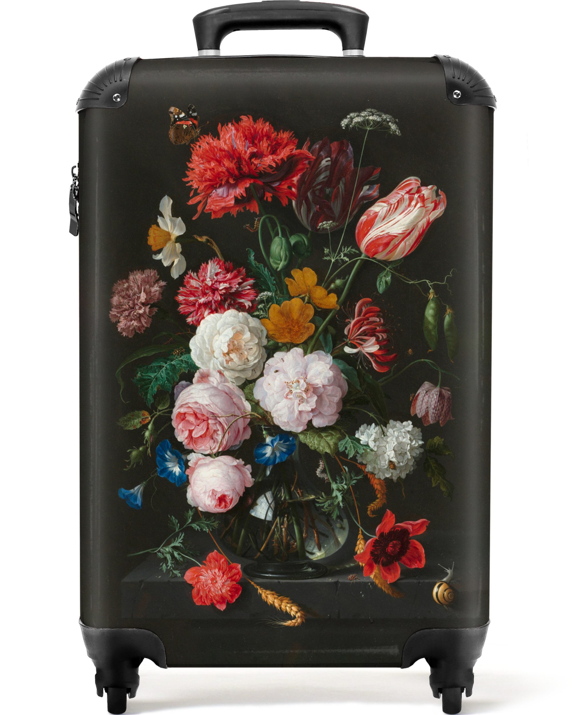 NoBoringSuitcases.com© Hartschalen-Trolley Blumen - Kunst - günstig online kaufen