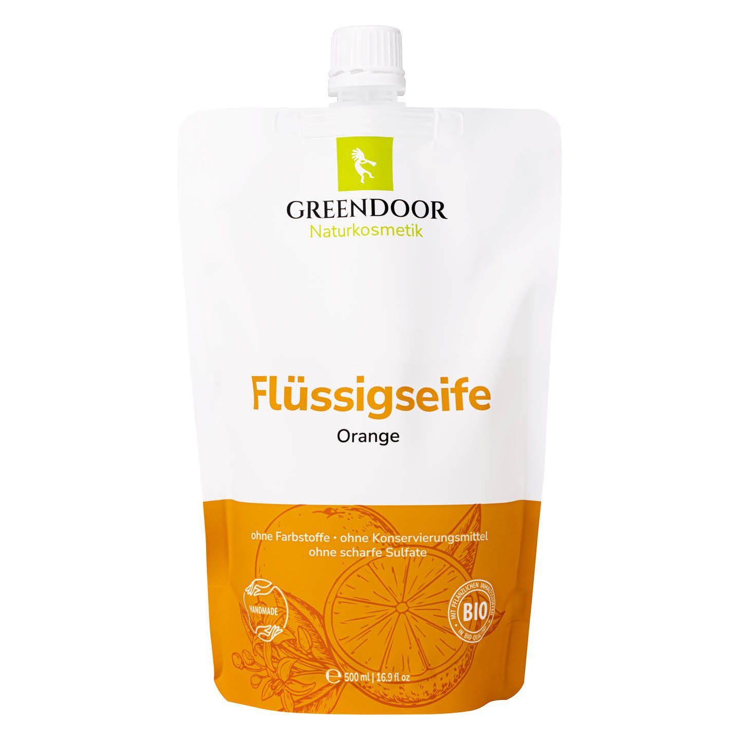 Nachfüllpackung GREENDOOR Orange Flüssigseife Flüssigseife