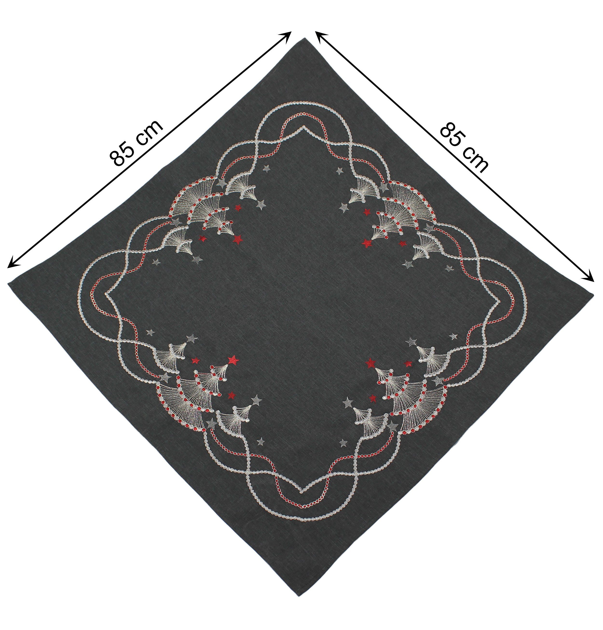 Haus und Deko Tischdecke Tischdecke Weihnachten 85x85 cm Leinenoptik Tischd günstig online kaufen